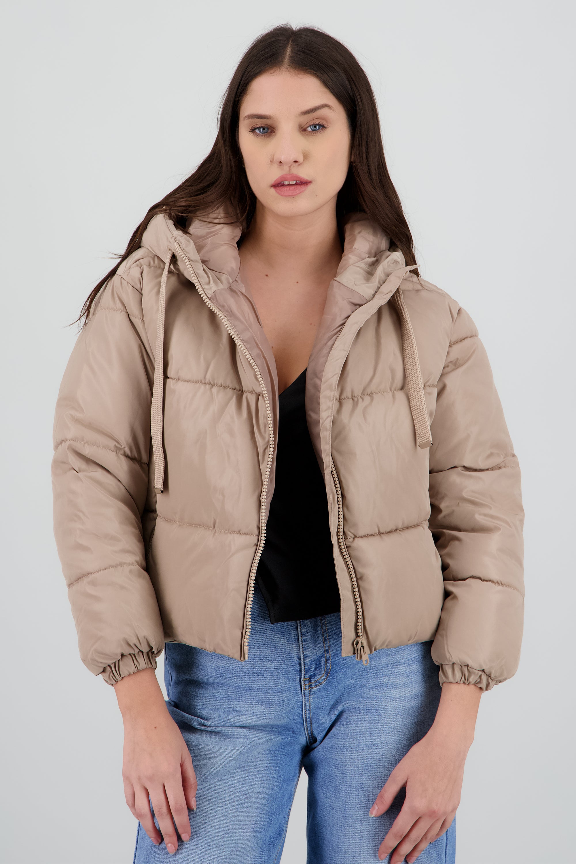 CHAMARRA LISA GORRO JARETA KHAKI