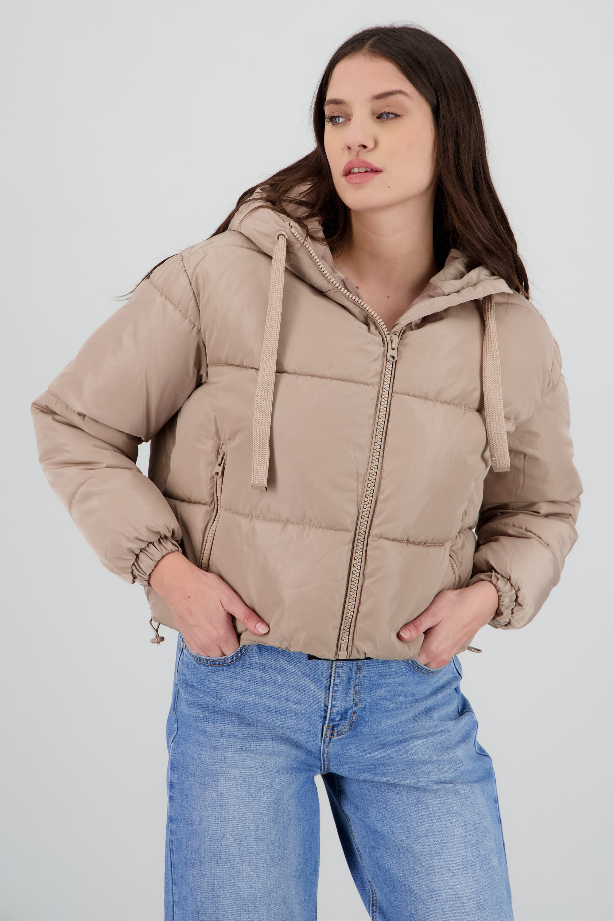 CHAMARRA LISA GORRO JARETA KHAKI