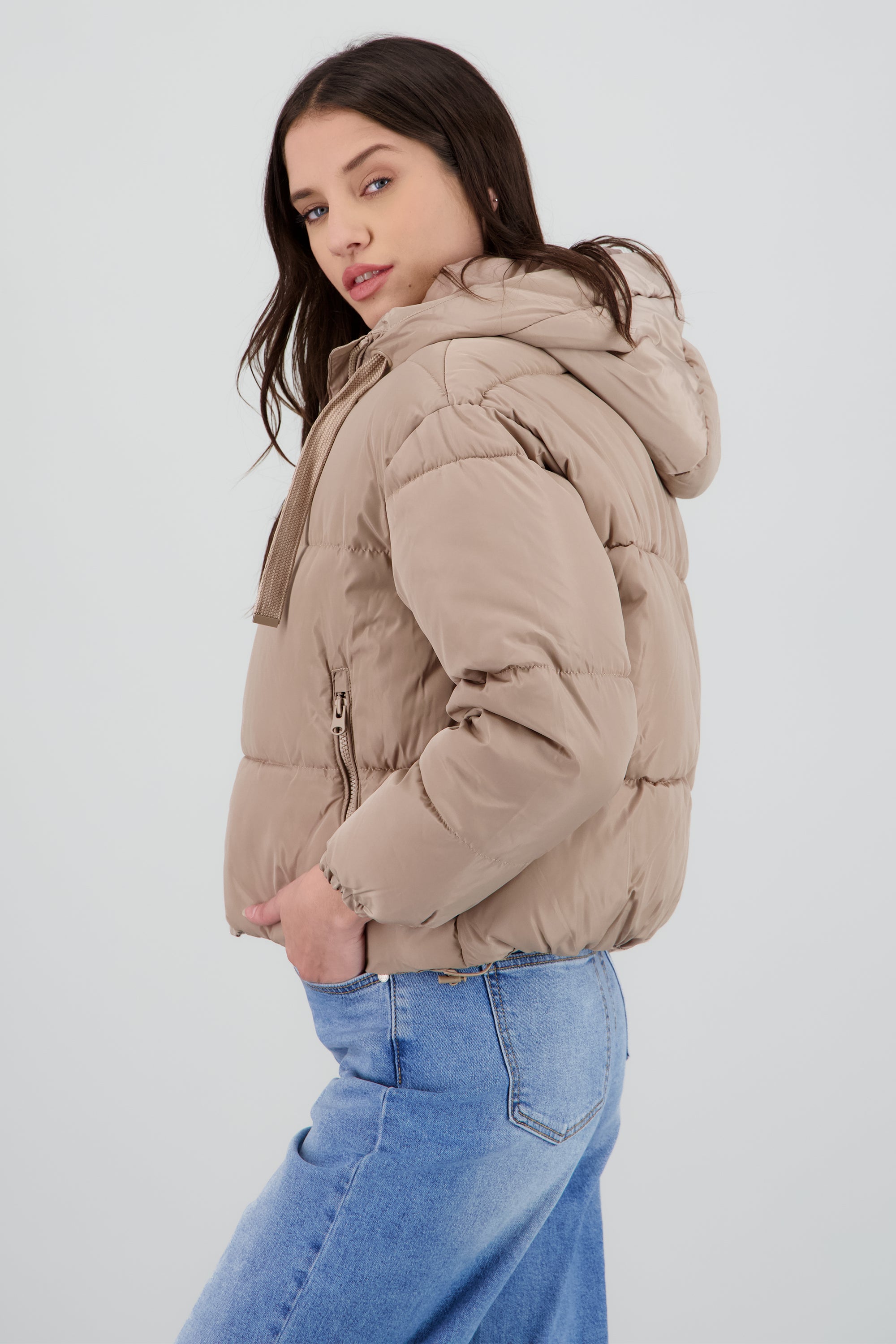 CHAMARRA LISA GORRO JARETA KHAKI