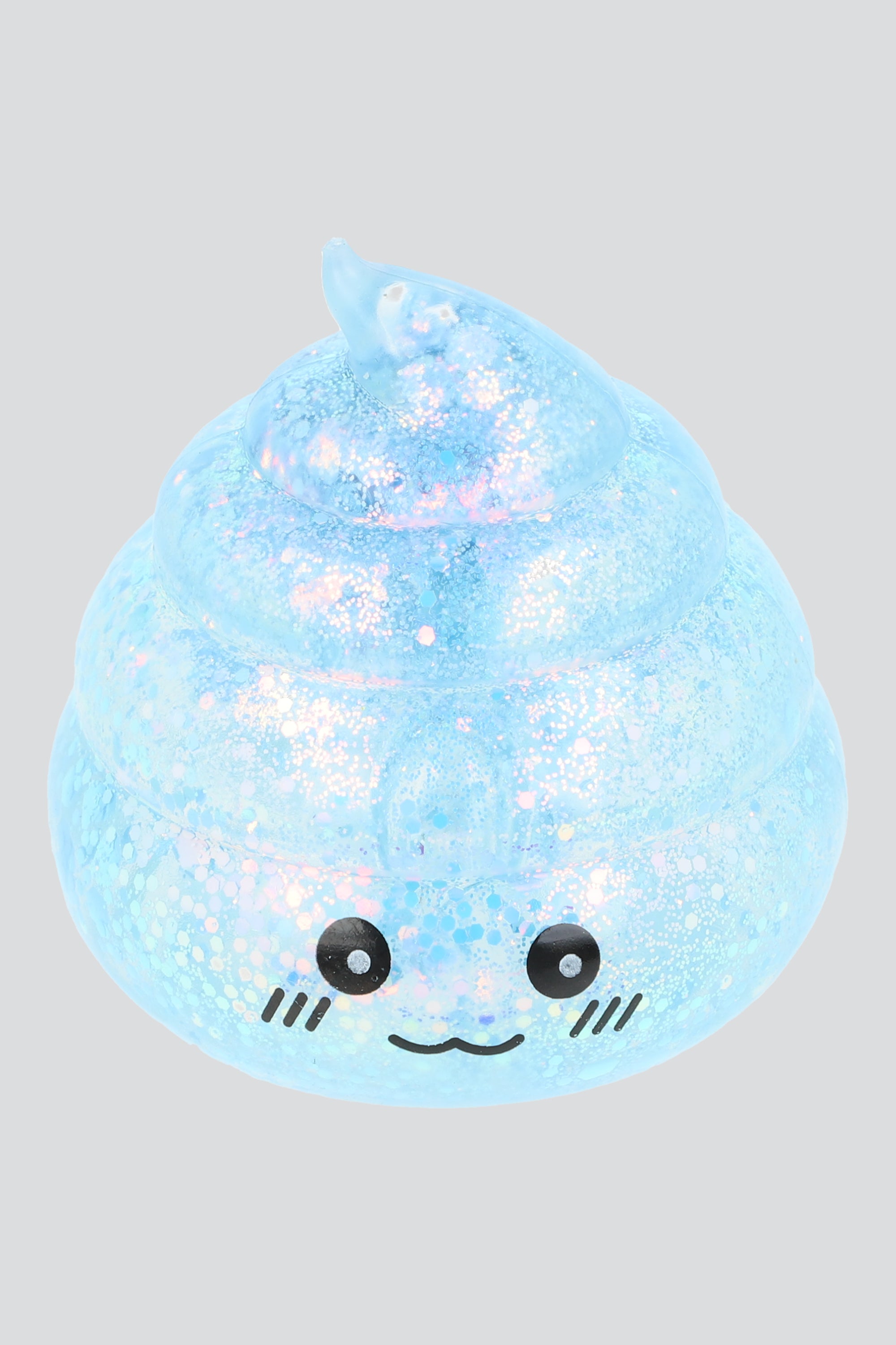 Squishy Glitter Poop AZUL