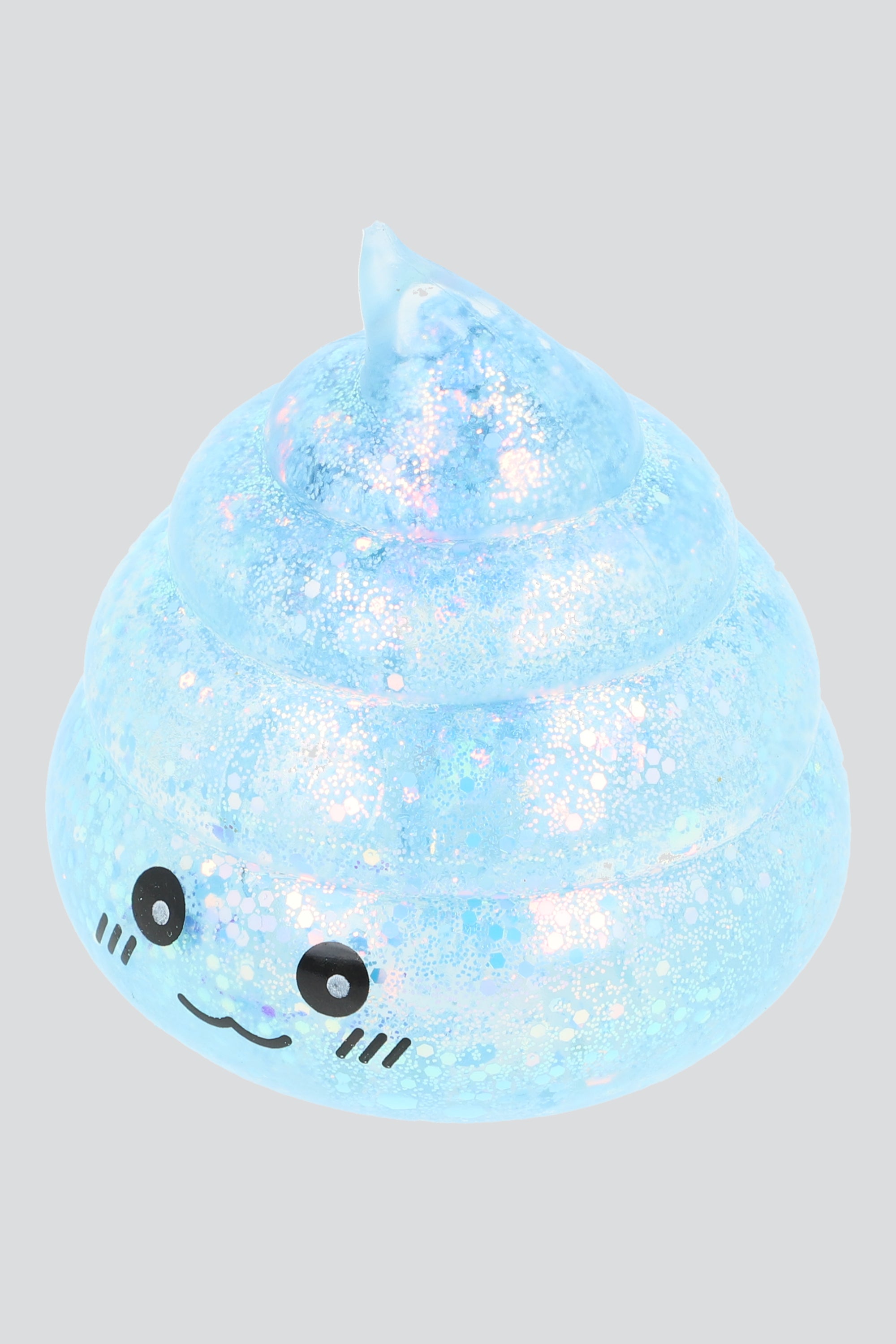 Squishy Glitter Poop AZUL