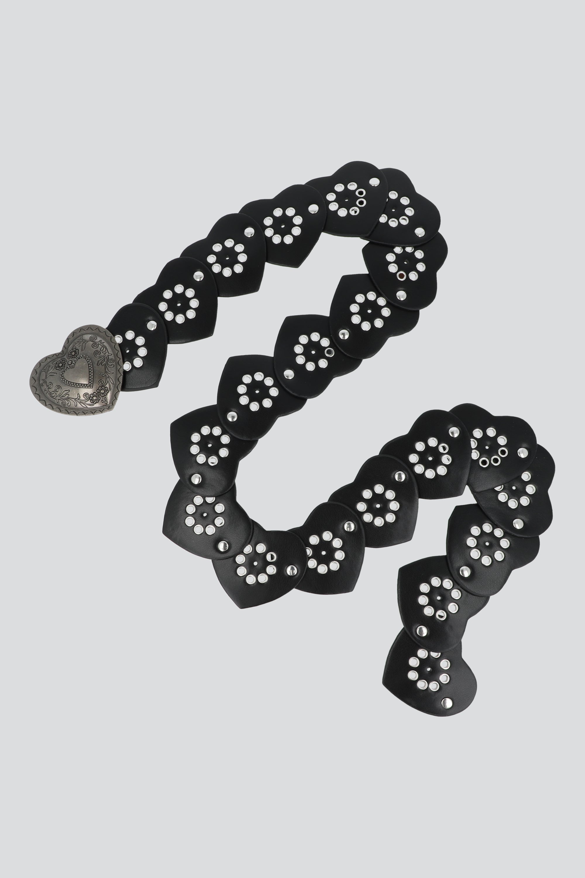 Cinturon corazones boho NEGRO