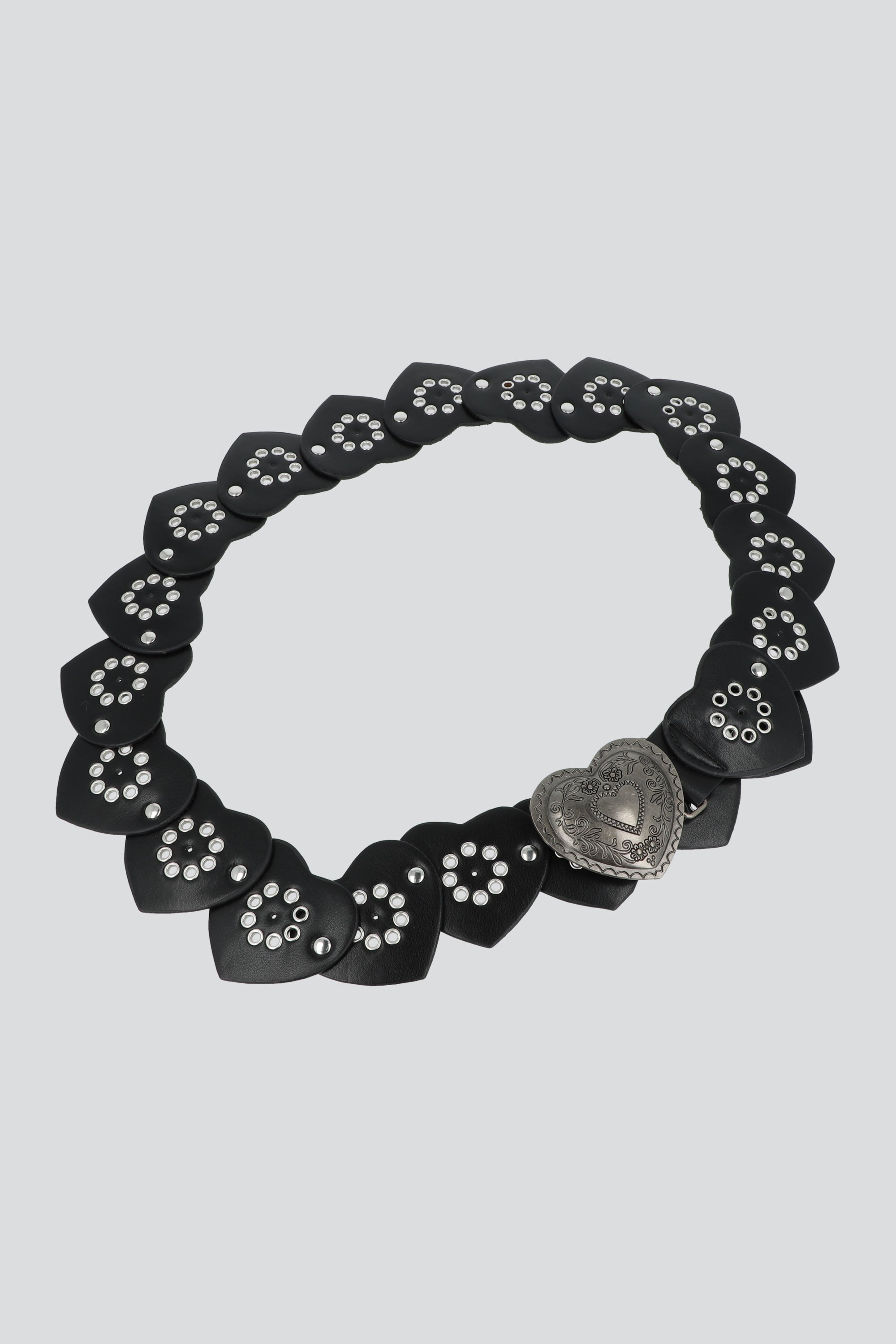 Cinturon corazones boho NEGRO