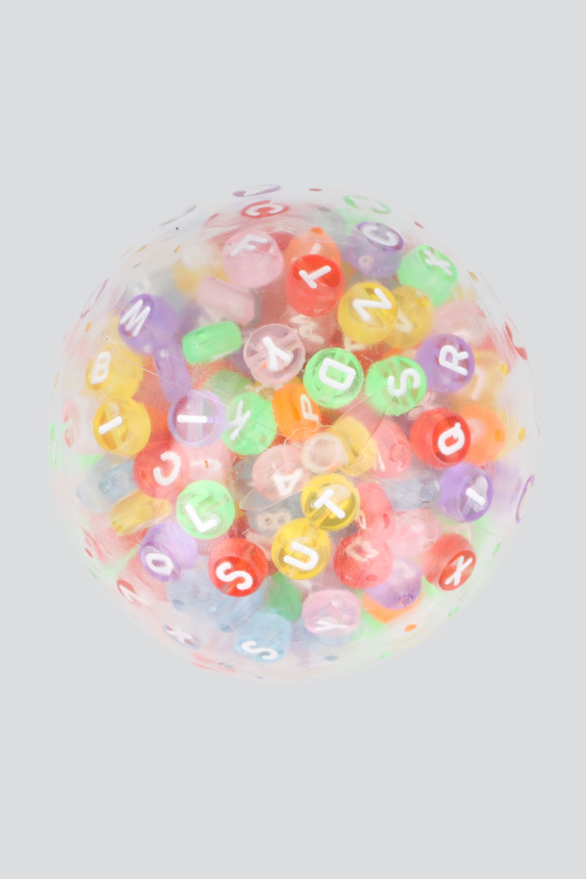 Squishy Cuentas Letras MULTICOLOR
