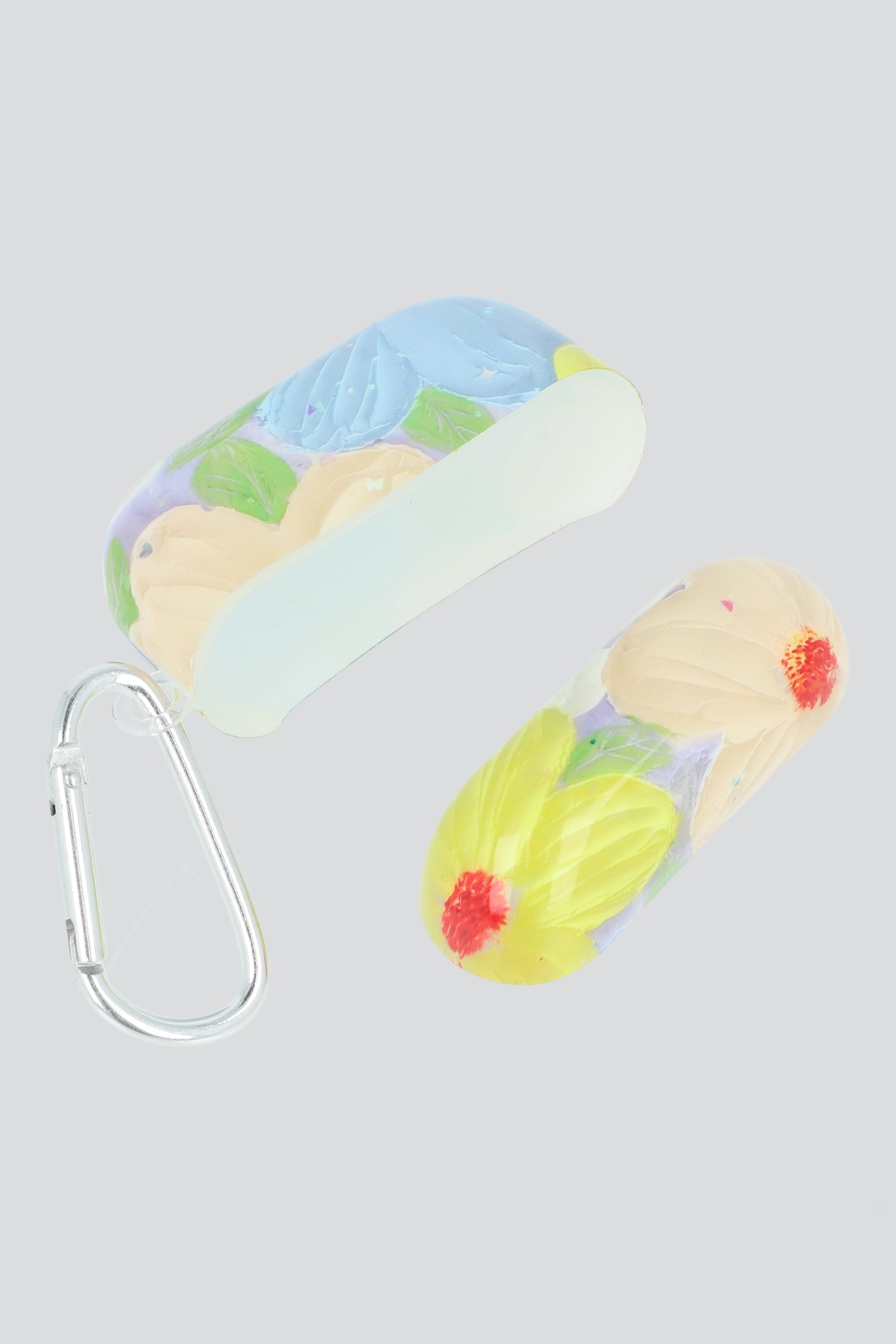 Funda para audifonos flores pintura MULTICOLOR