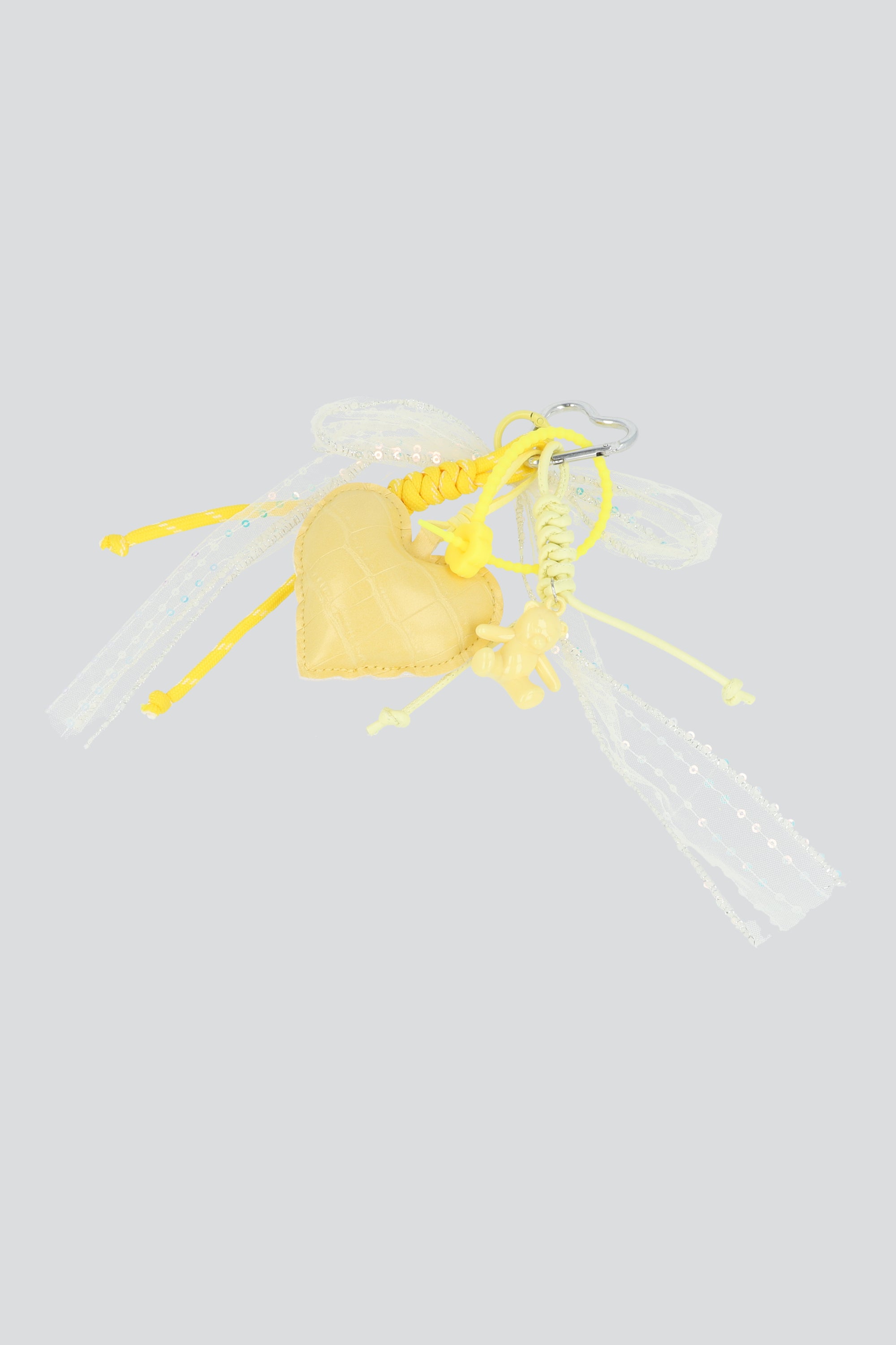 Llavero Charms Corazon Color AMARILLO