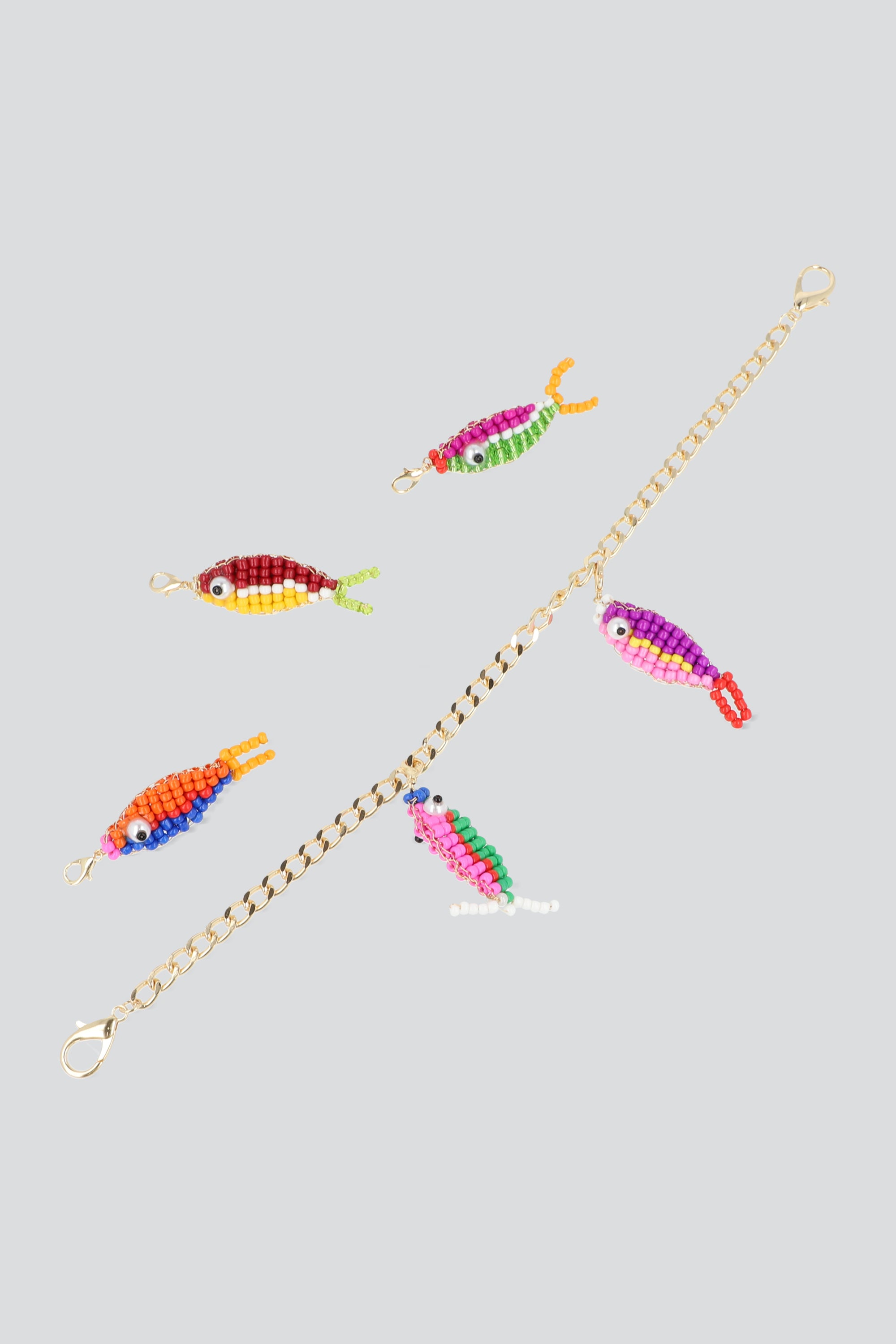 Cadena Charm Peces MULTICOLOR
