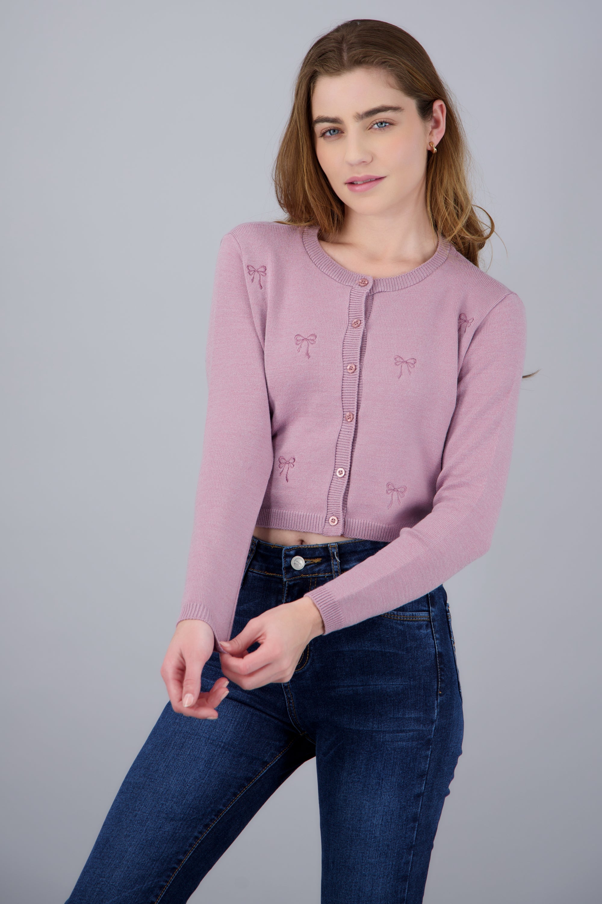 CARDIGAN DET BORDADO MOÑOS KNI MALVA