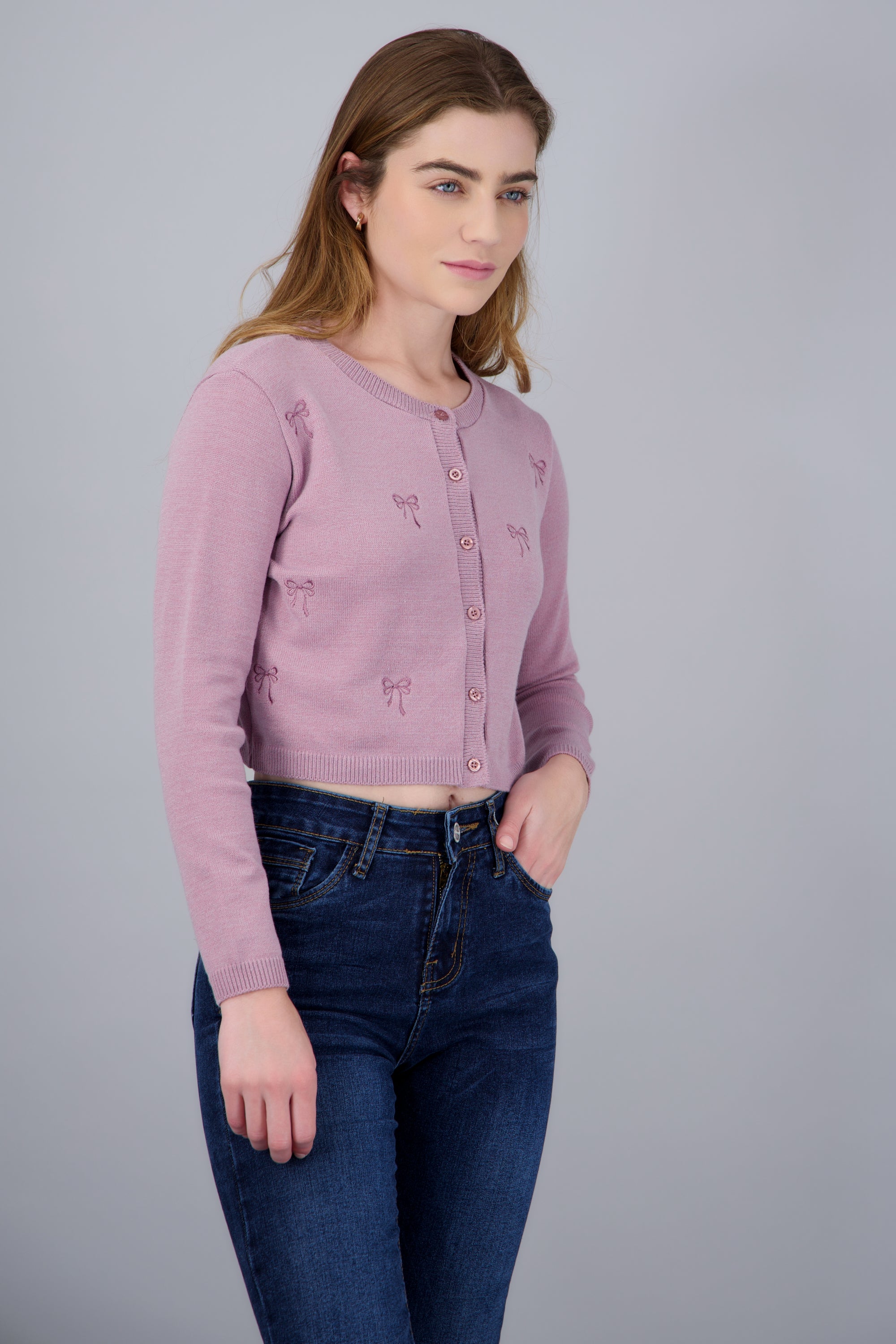 CARDIGAN DET BORDADO MOÑOS KNI MALVA