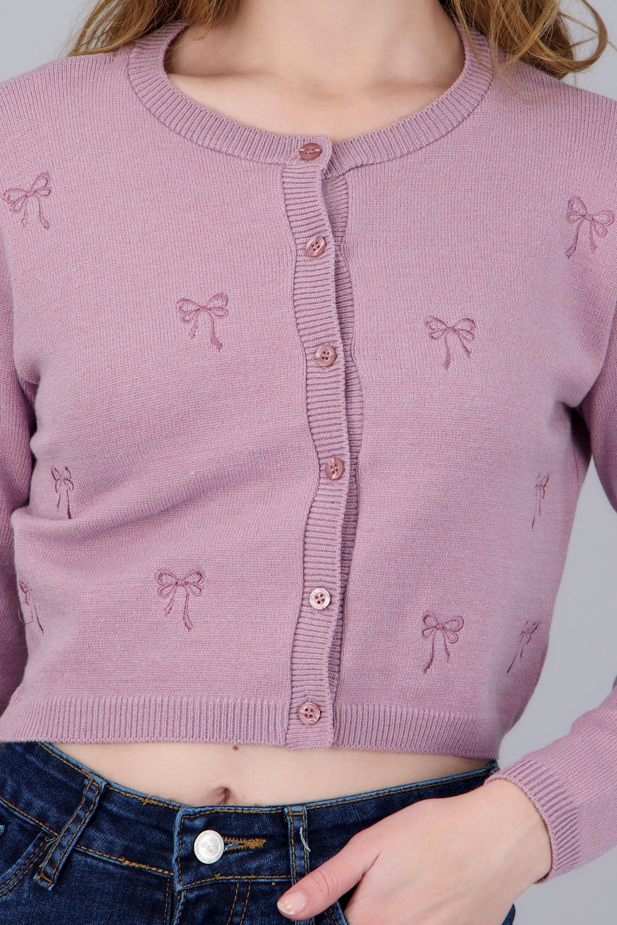 CARDIGAN DET BORDADO MOÑOS KNI MALVA