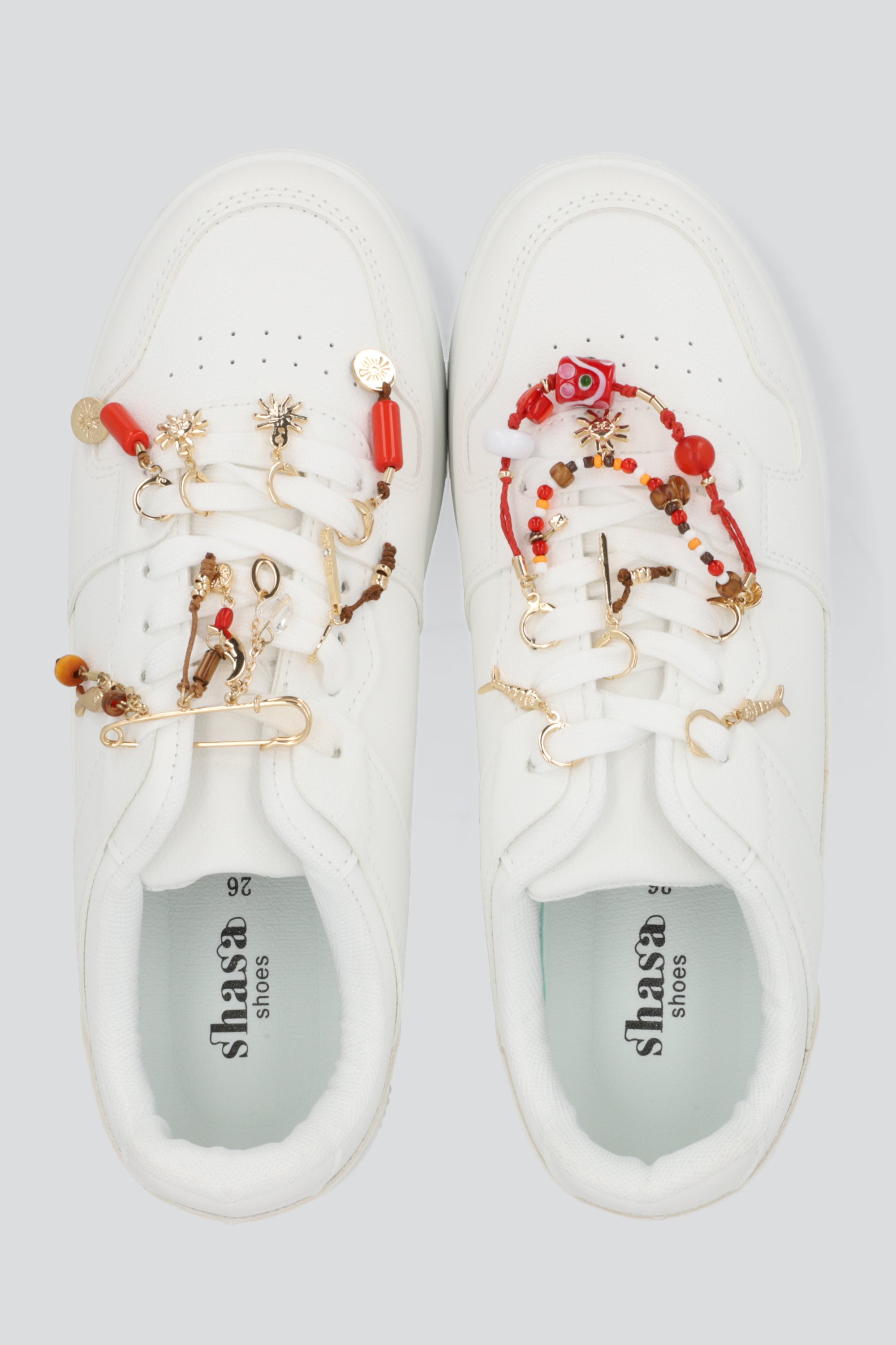 Shoe Set Multicharms Pez ROJO