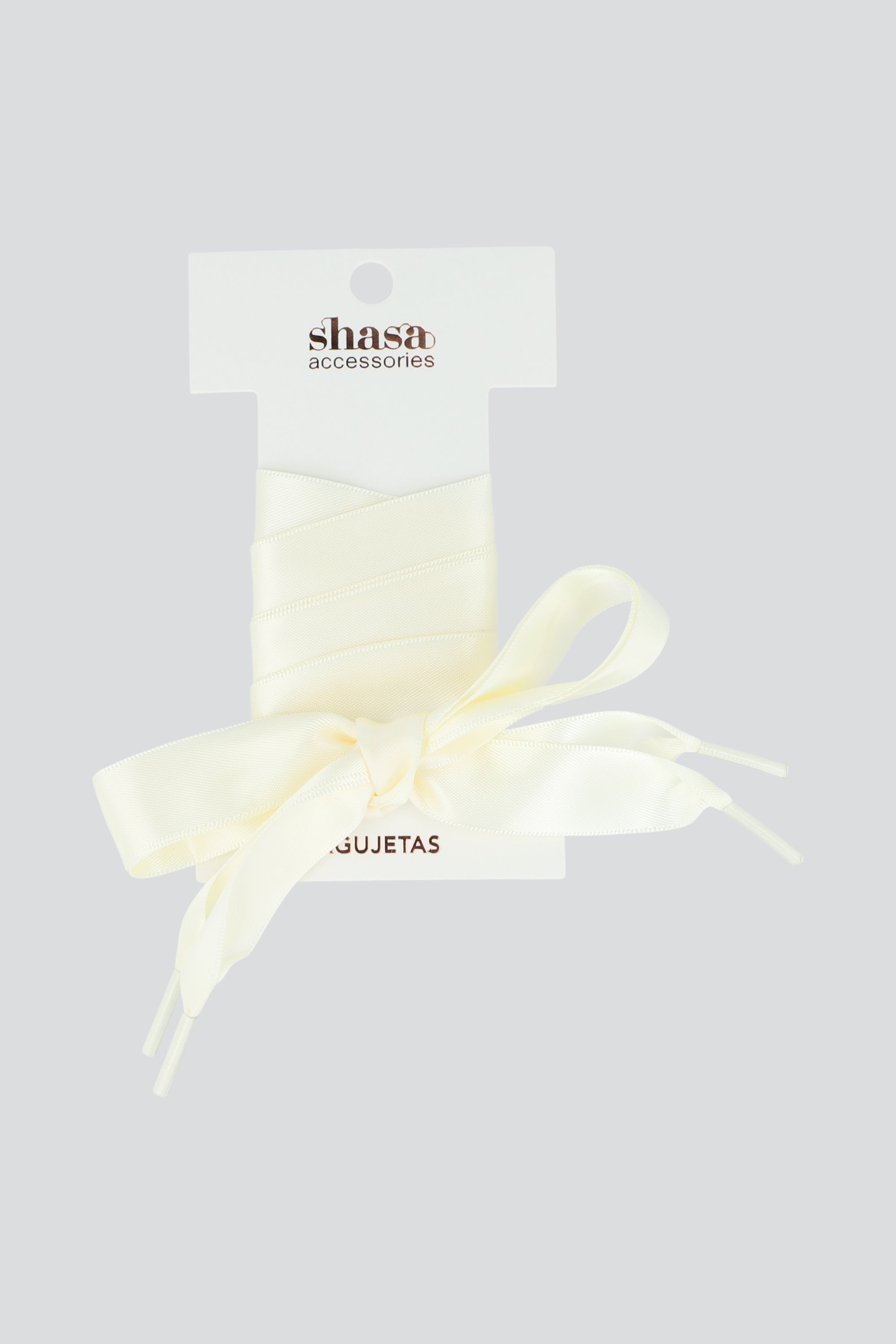 Shoe Set Agujetas Liston BLANCO
