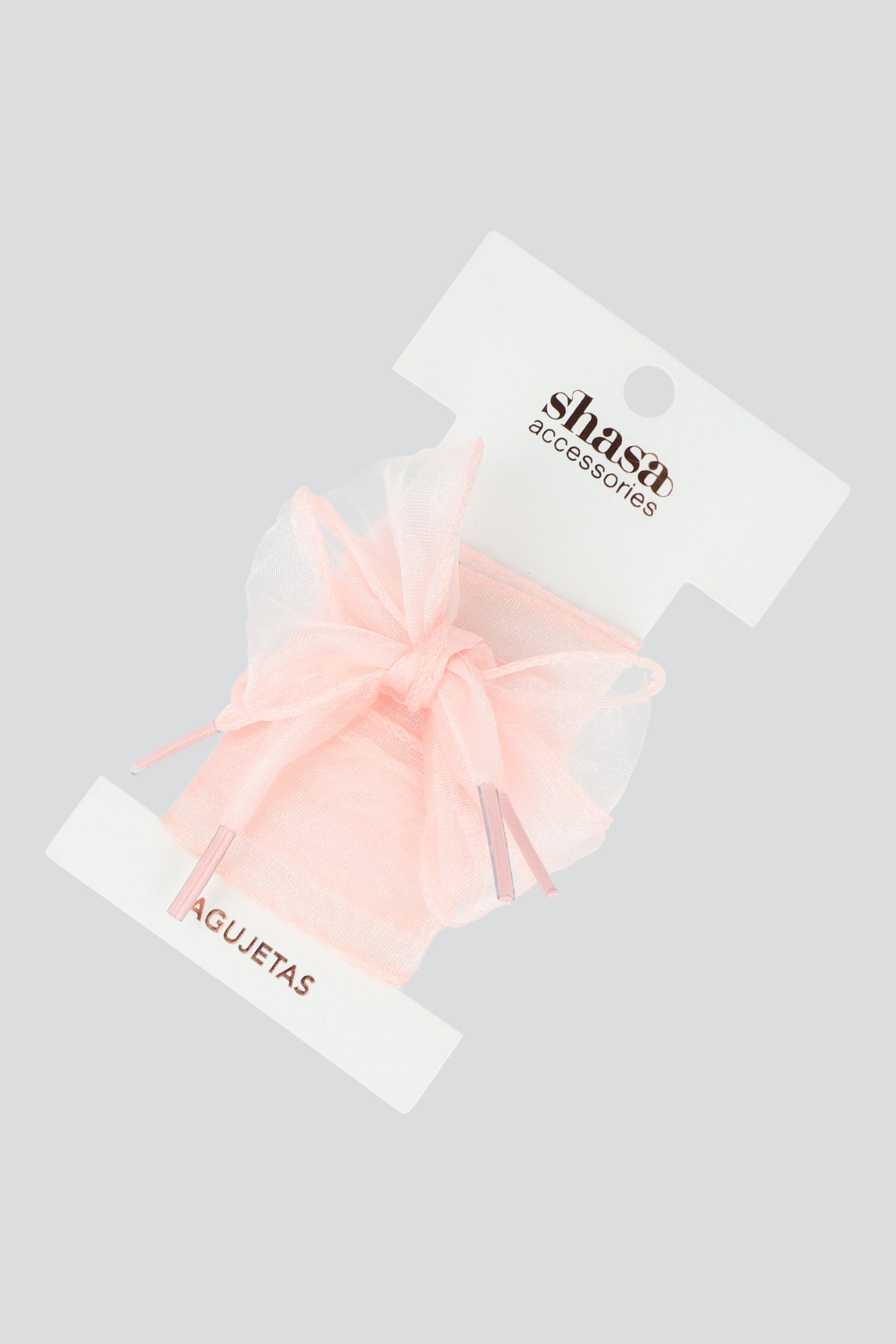 Shoe Set Agujetas Organza ROSA