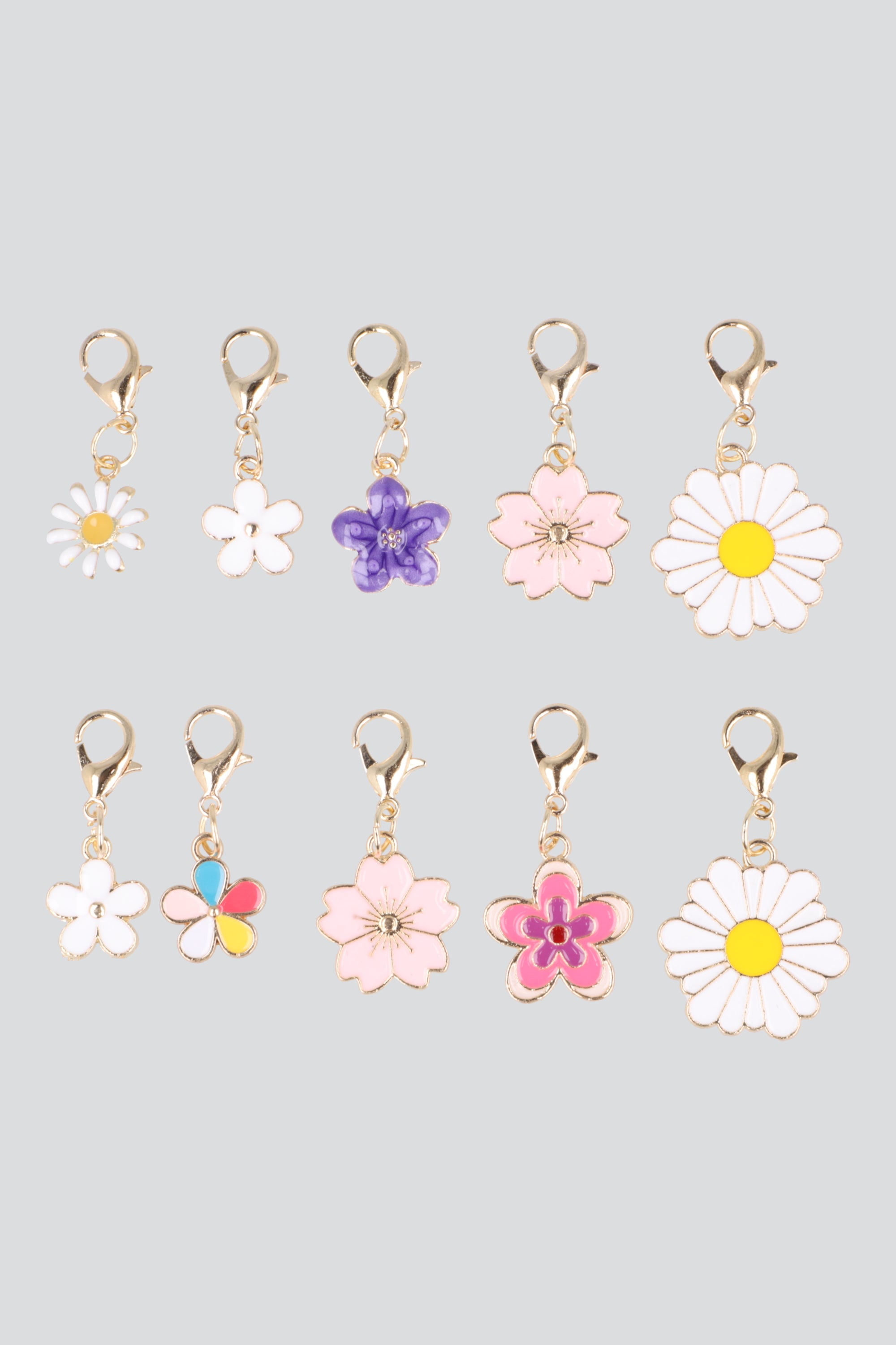 Shoe Set 16 Charms Flor MULTICOLOR