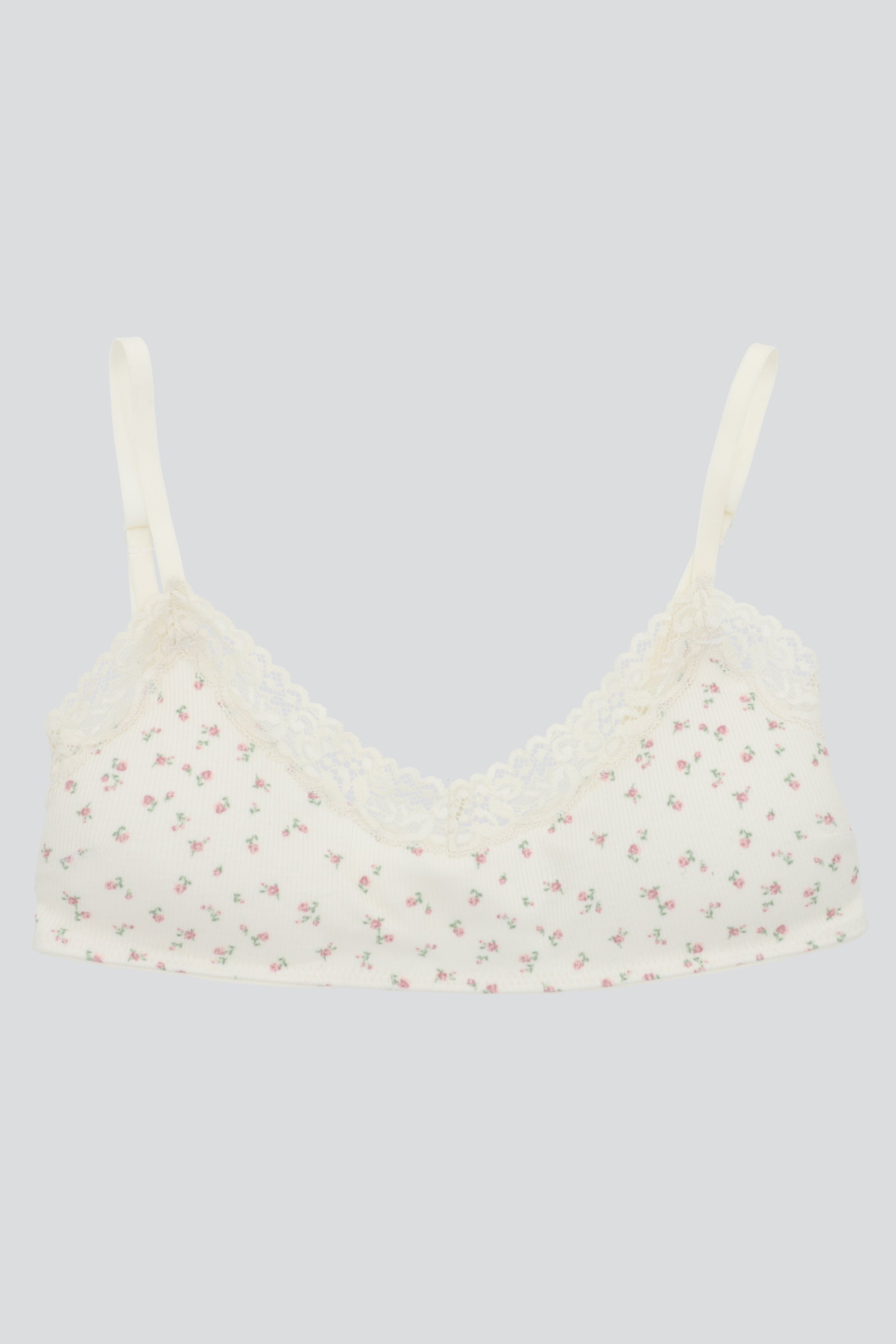 Bralette rib encaje ROSA COMBO
