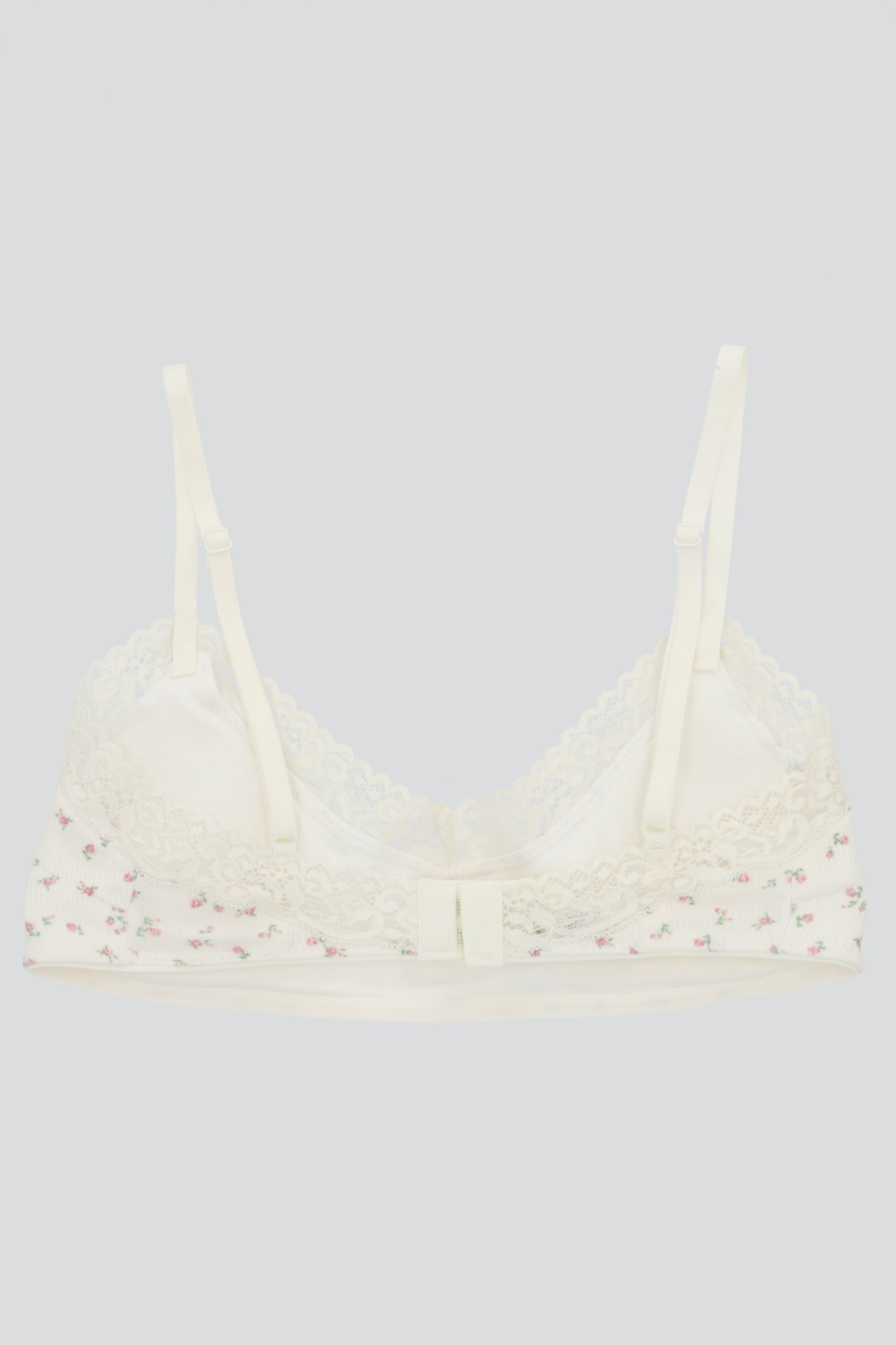 Bralette rib encaje ROSA COMBO
