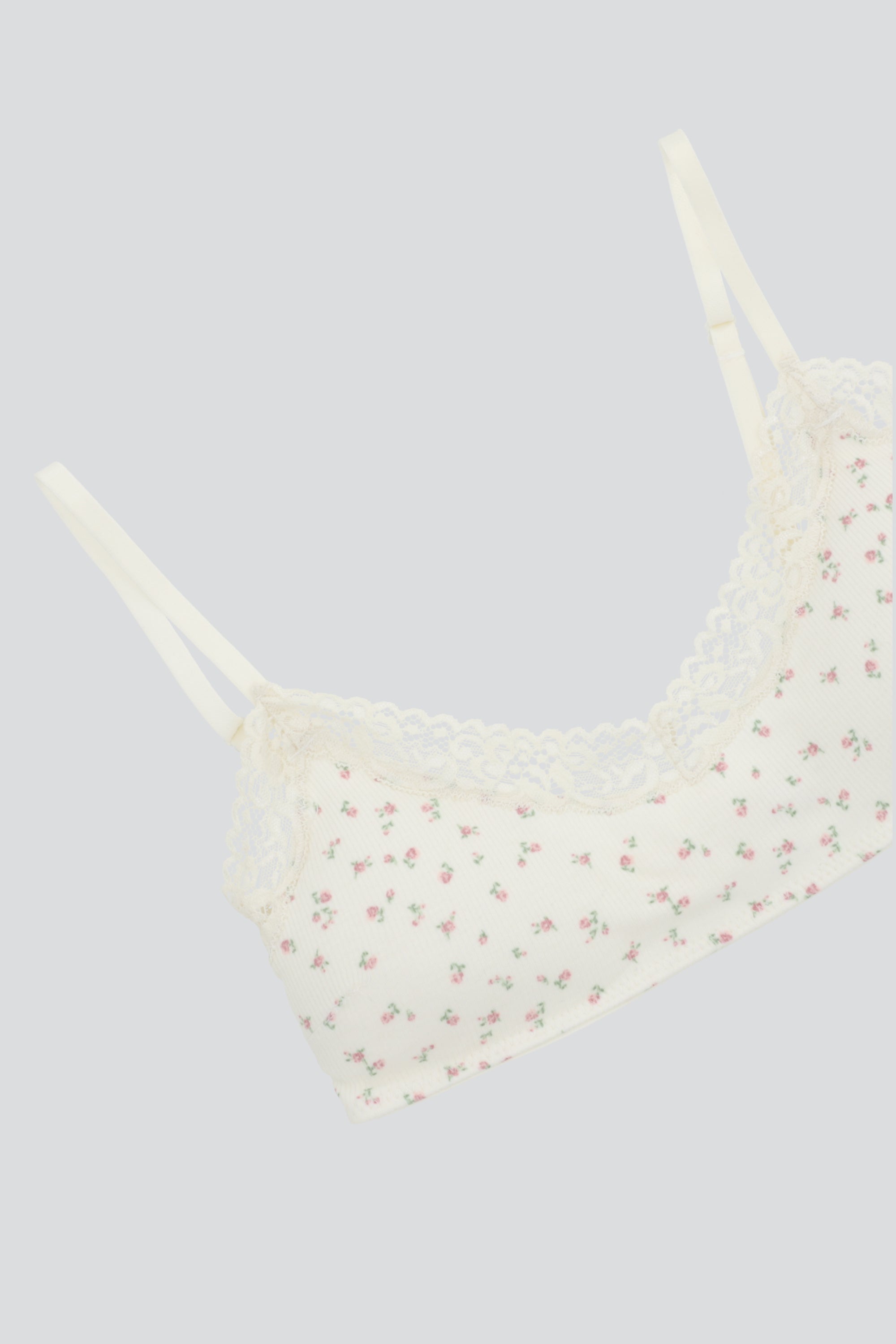 Bralette rib encaje ROSA COMBO