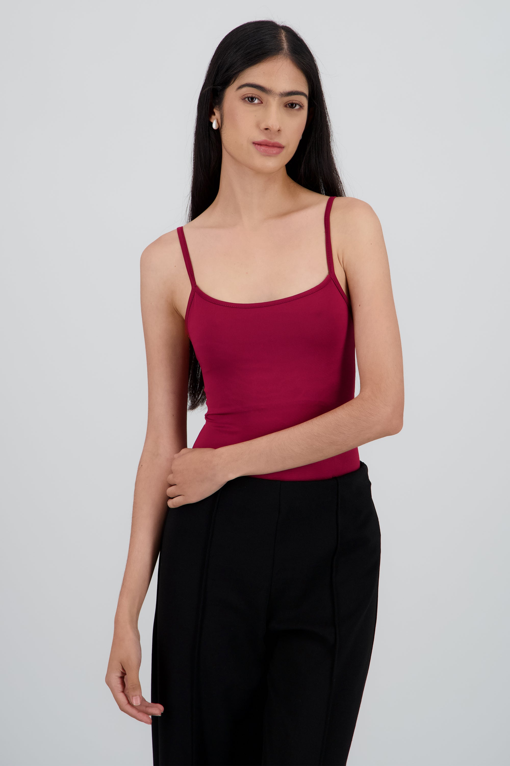 Bodysuit liso tirantes CIRUELA