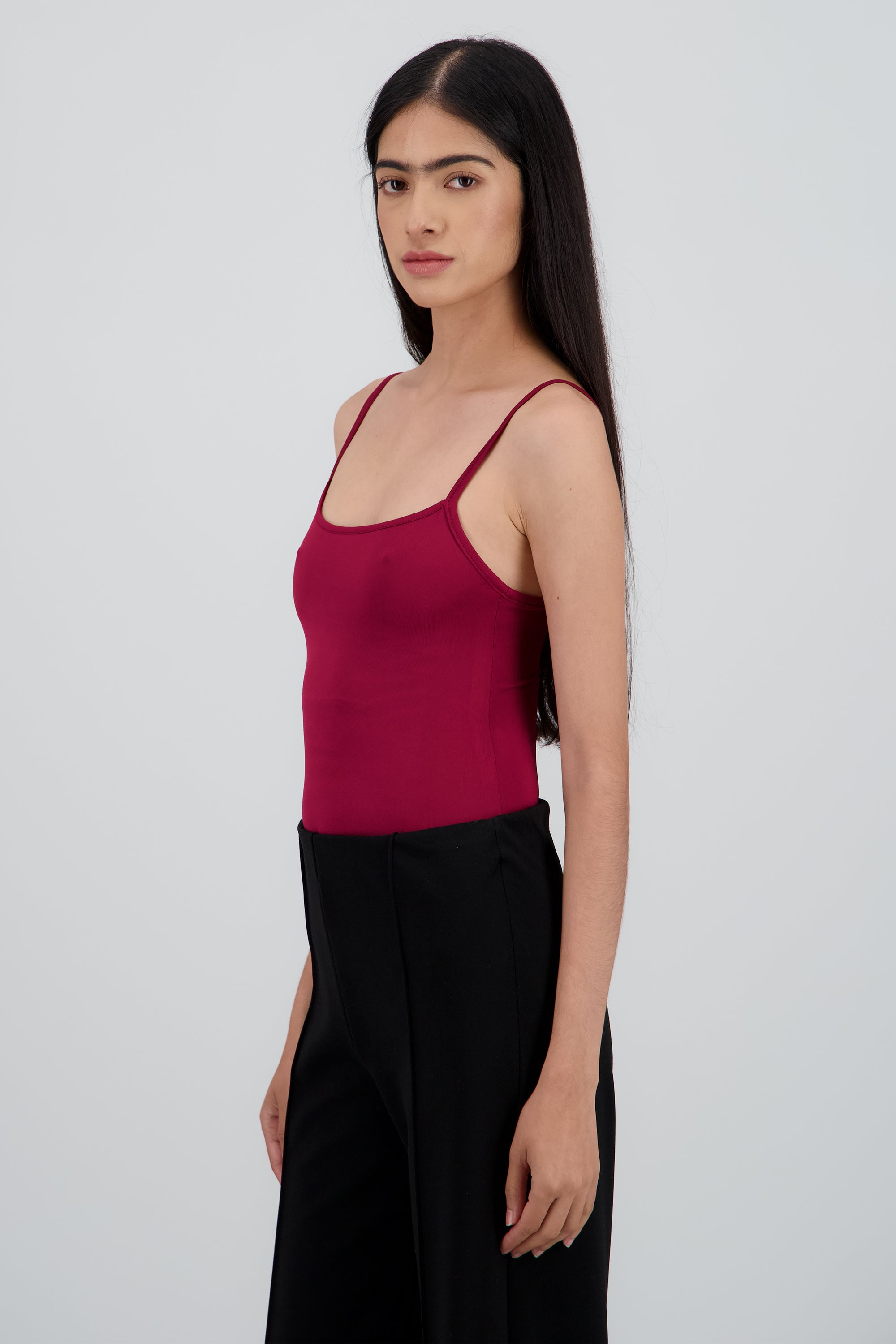 Bodysuit liso tirantes CIRUELA