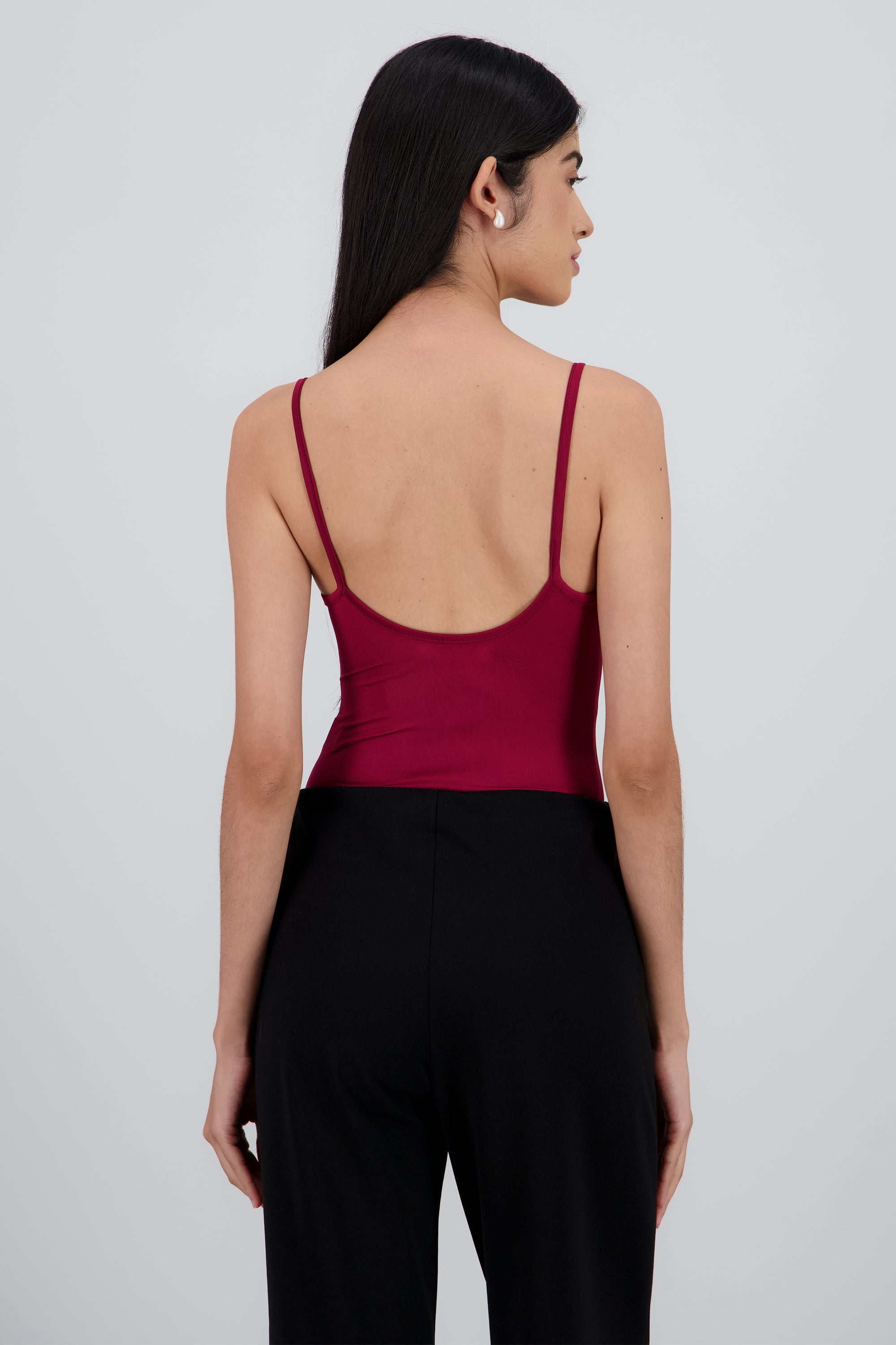 Bodysuit liso tirantes CIRUELA