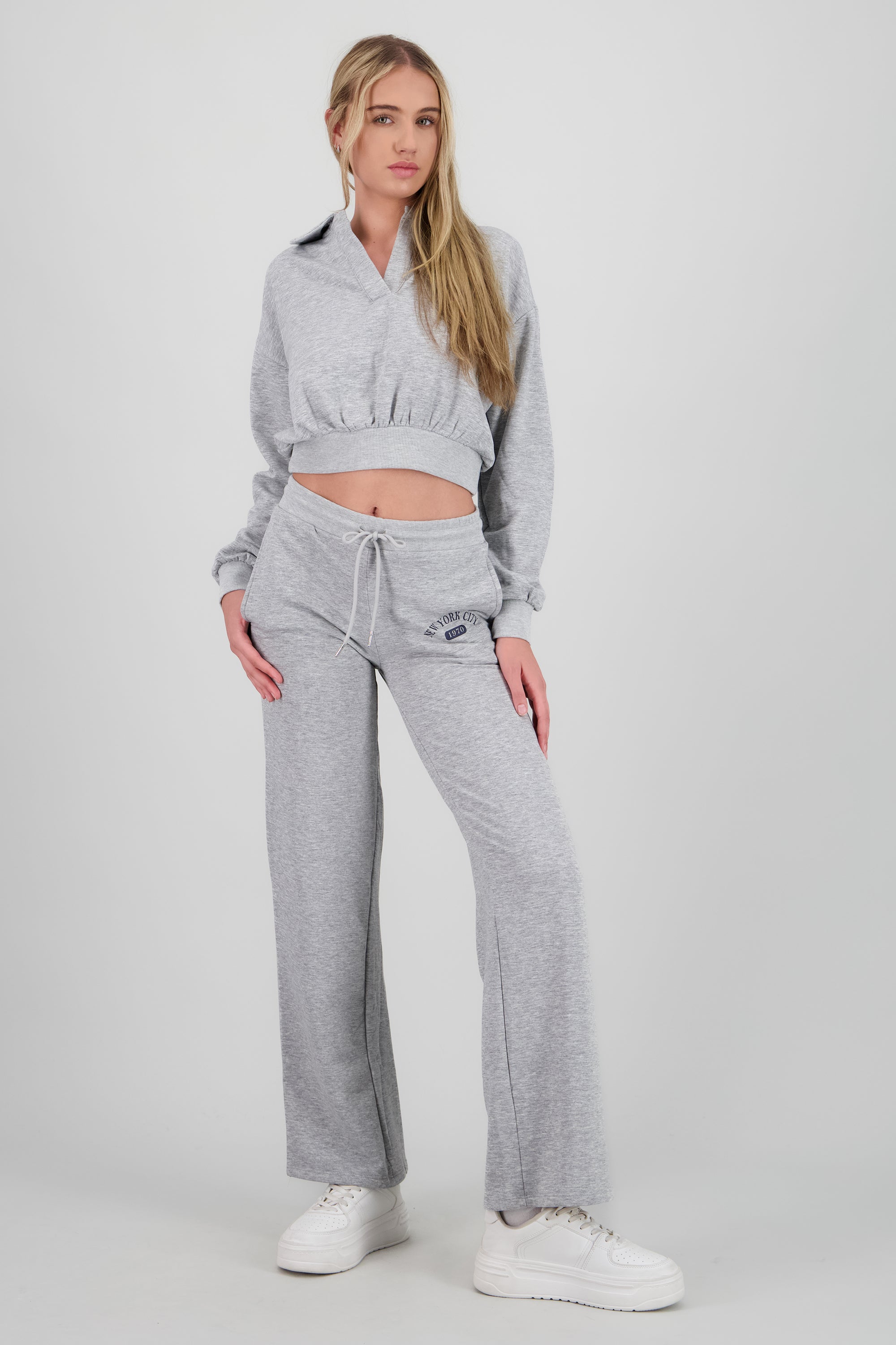 Pants New York detalle pretina GRIS JASPE