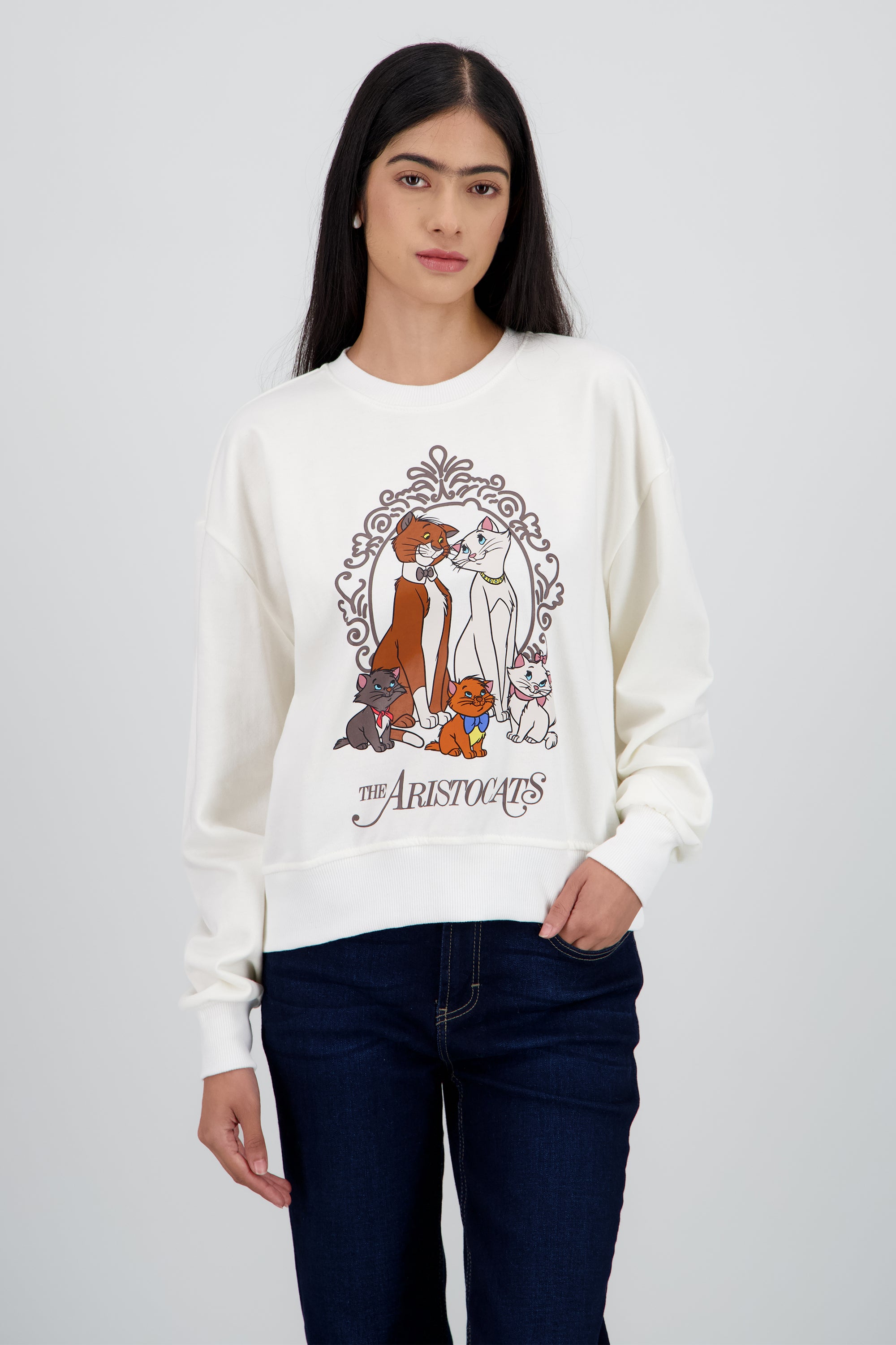 Sudadera aristogatos BLANCO