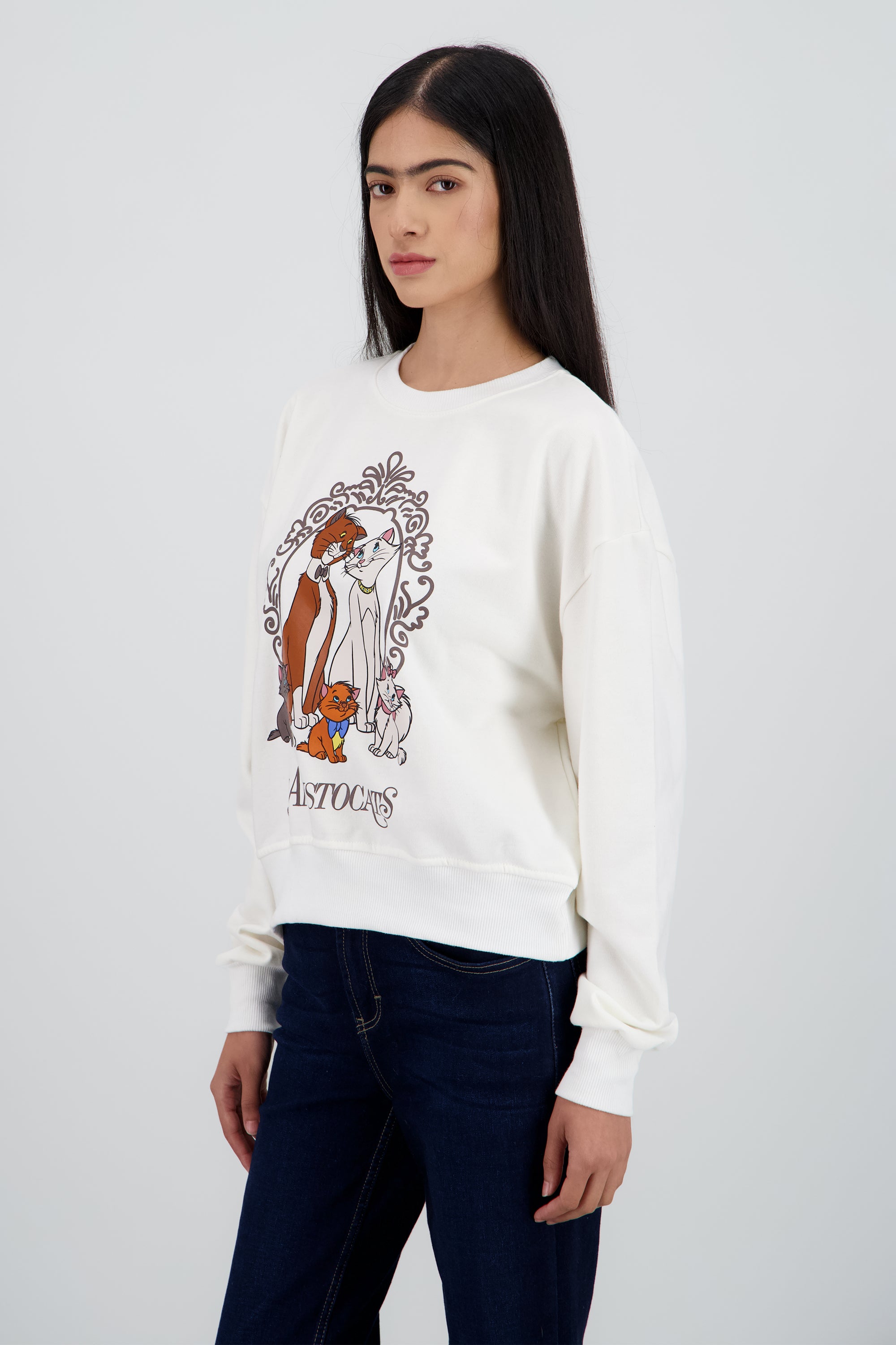 Sudadera aristogatos BLANCO