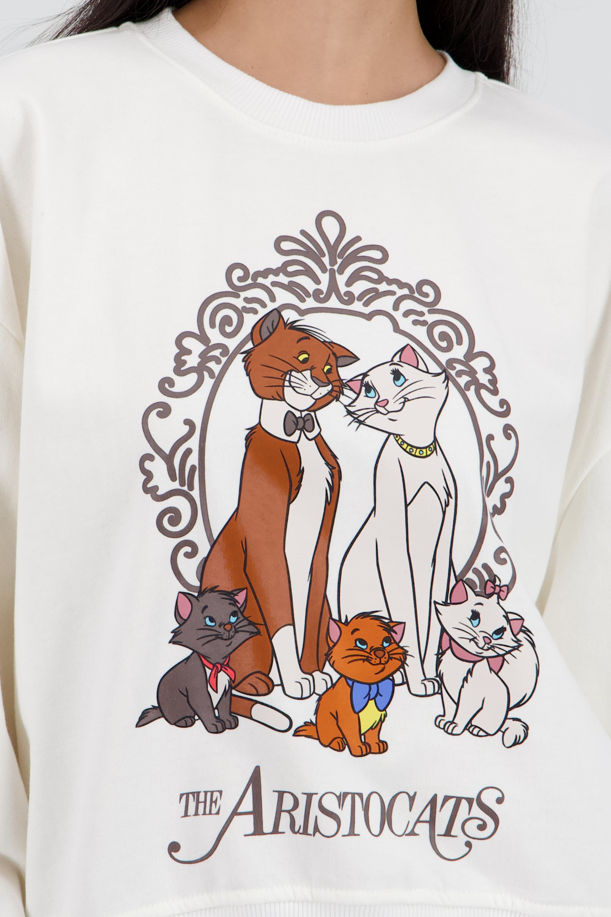 Sudadera aristogatos BLANCO