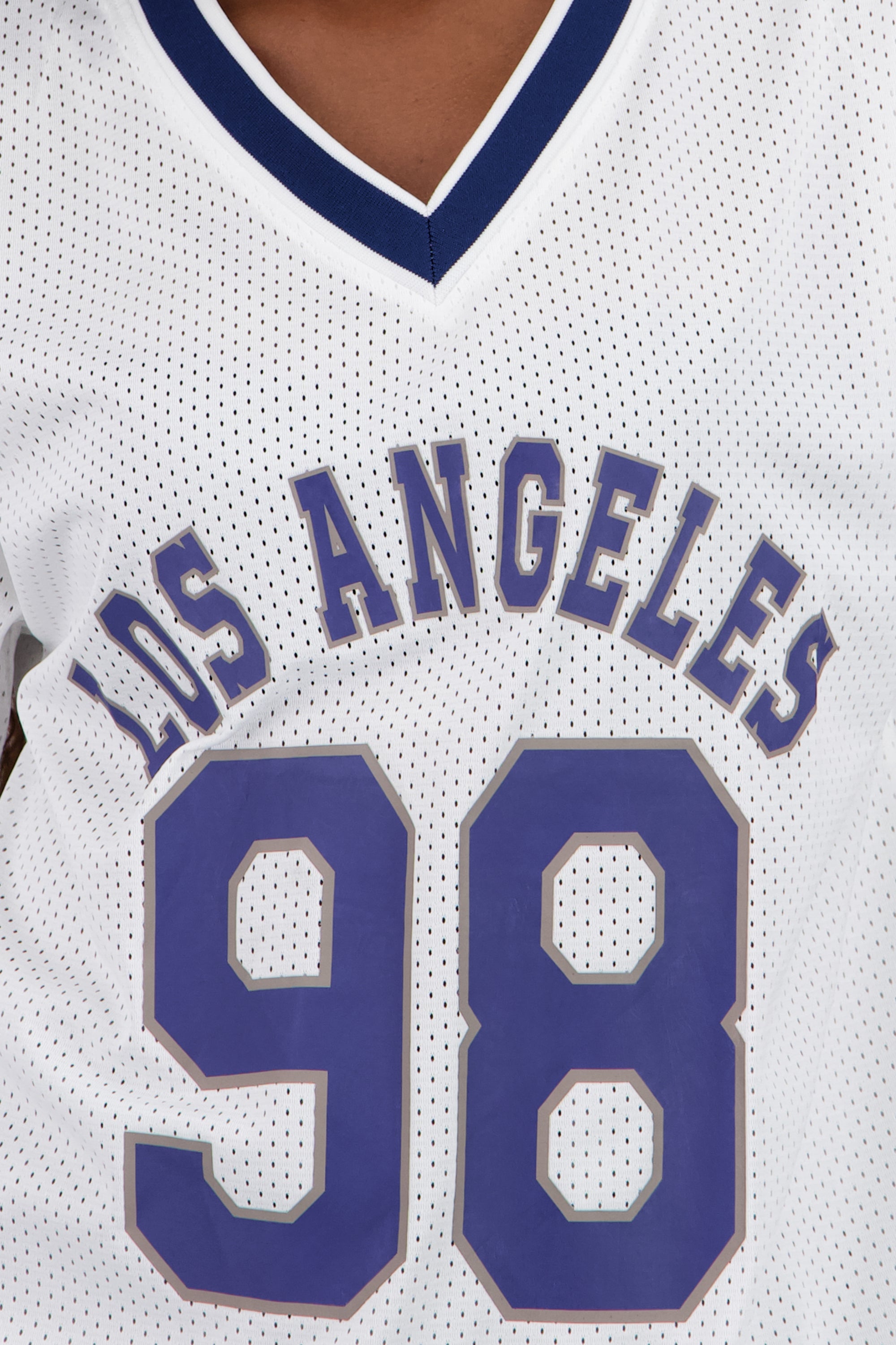Playera tipo jersey Los Angeles CREMA