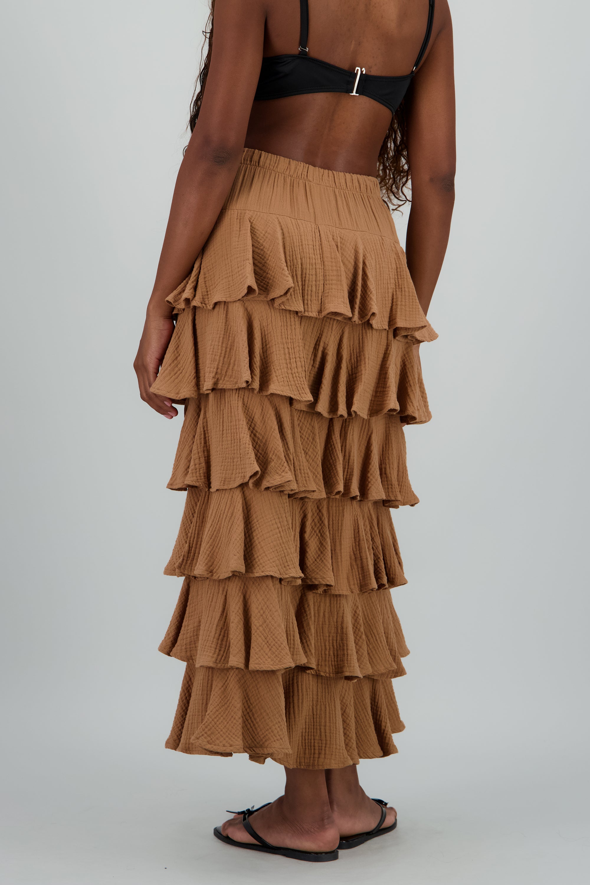 Falda maxi olanes ligera CAFE