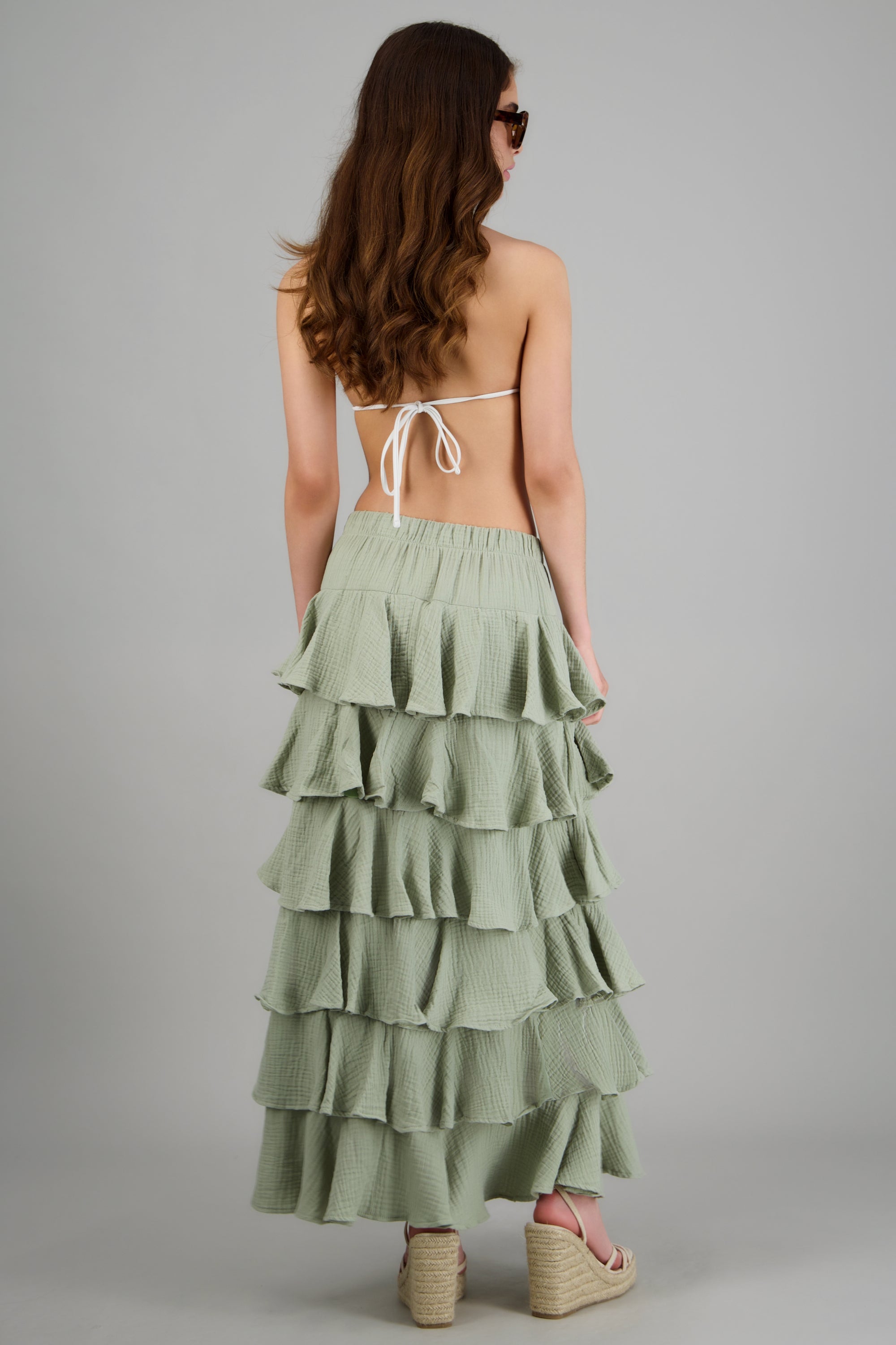Falda maxi olanes ligera JADE