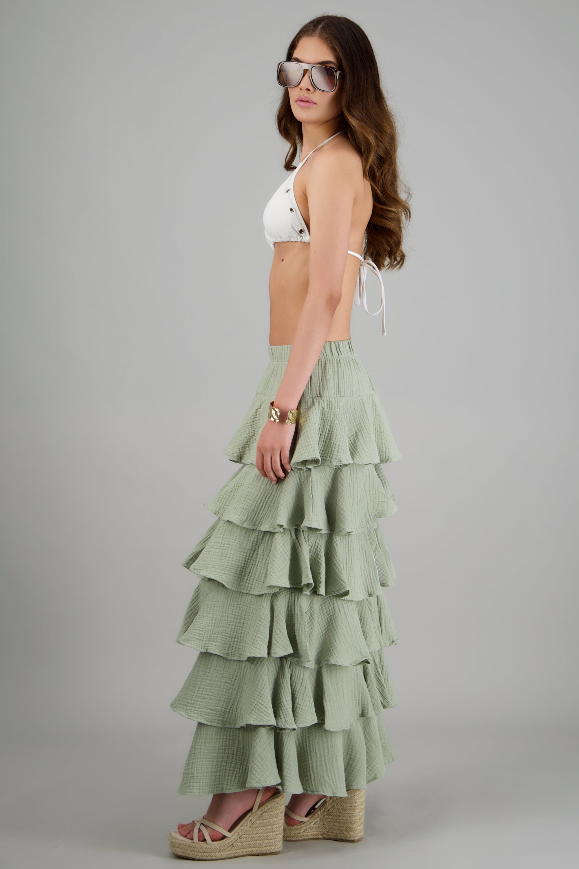 Falda maxi olanes ligera JADE