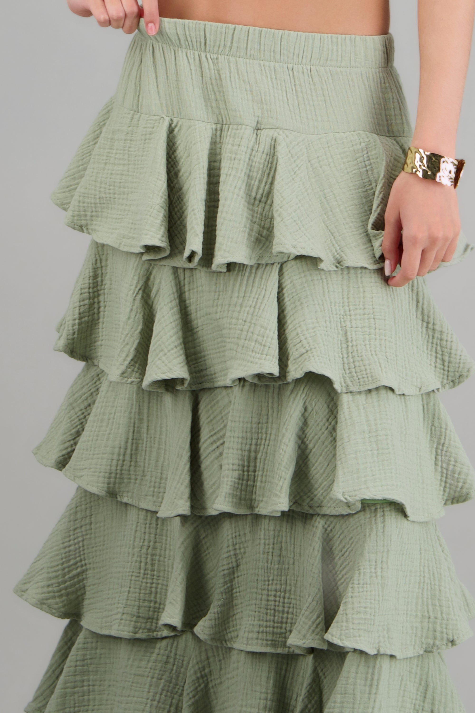 Falda maxi olanes ligera JADE