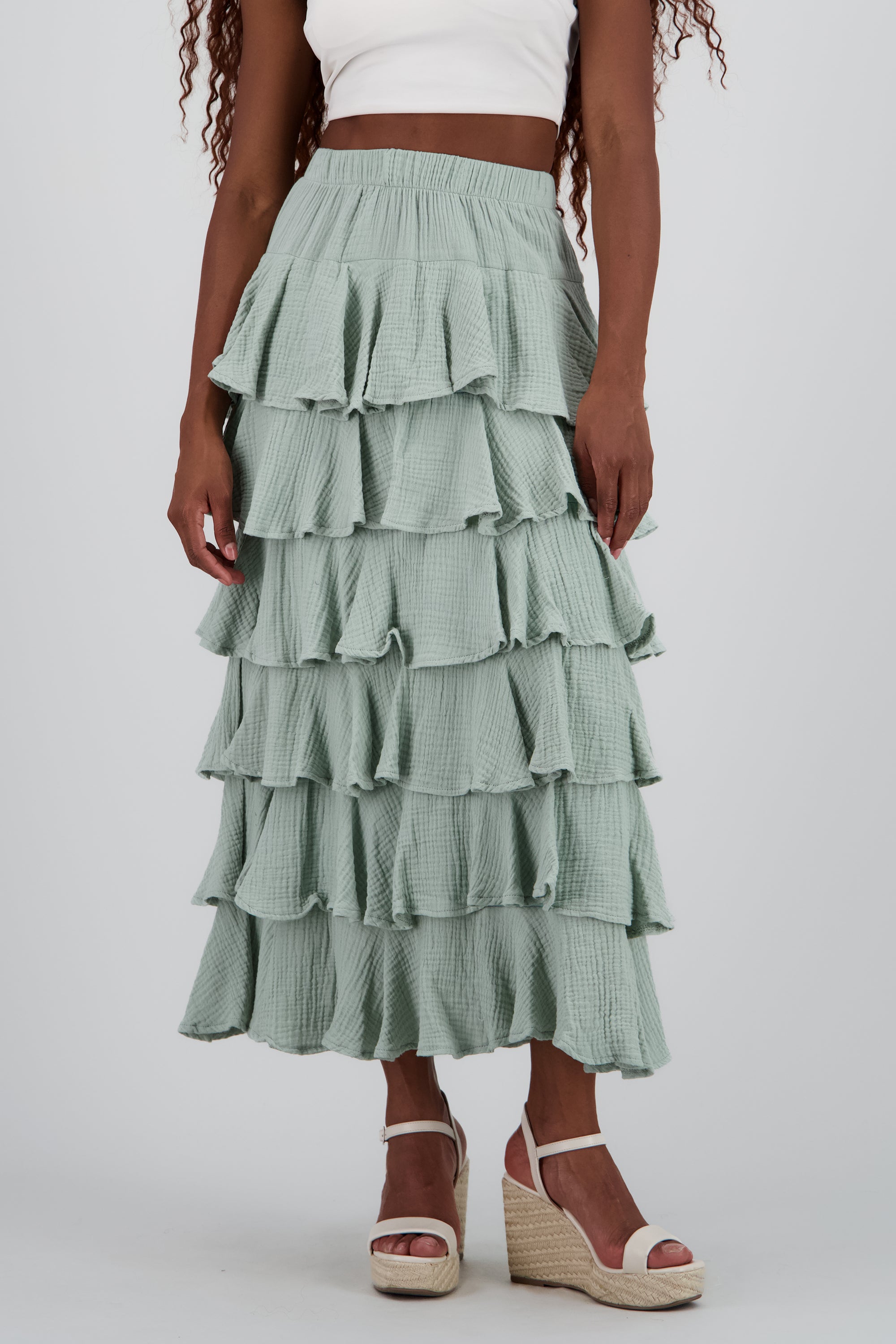 Falda maxi olanes ligera SAGE