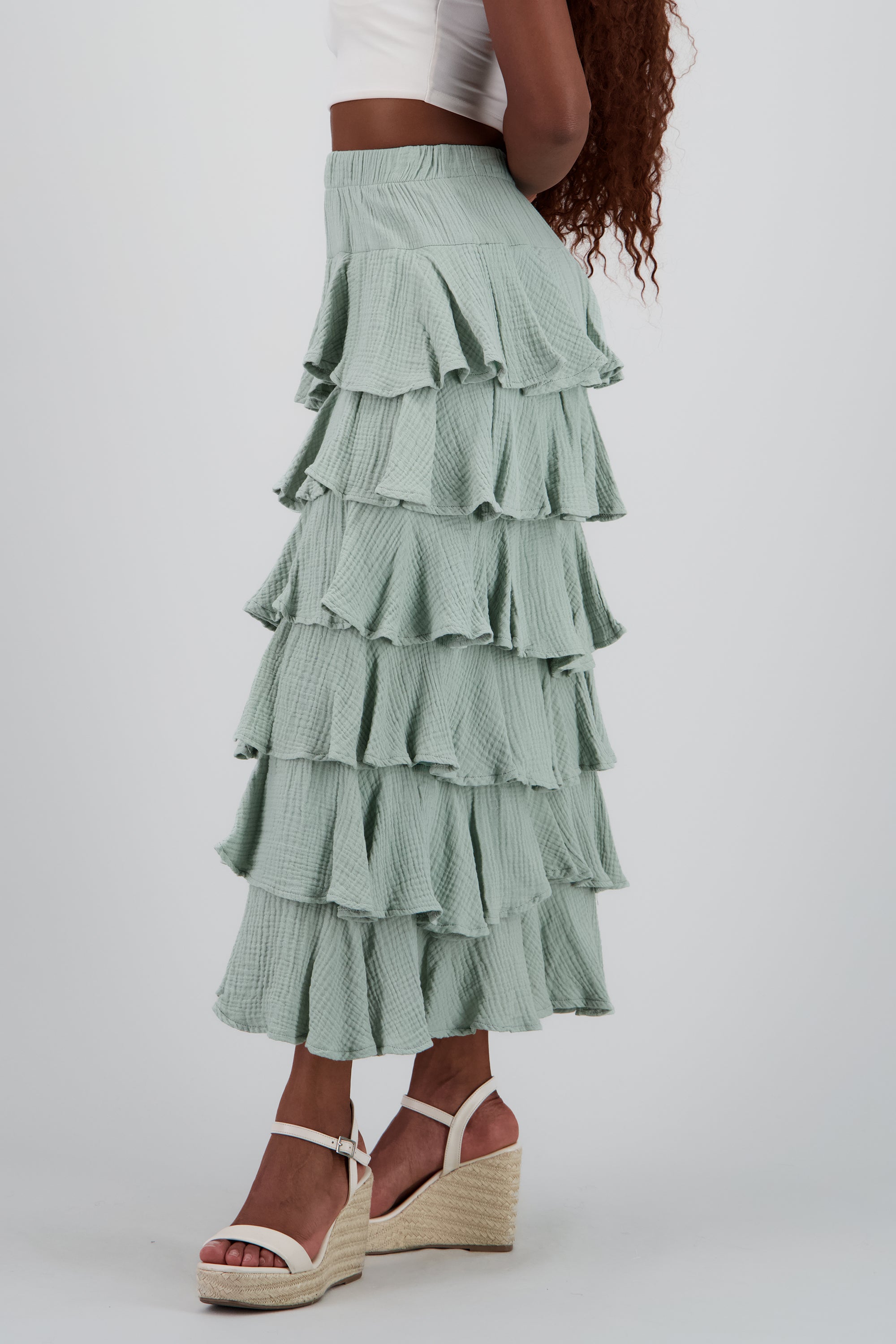 Falda maxi olanes ligera SAGE
