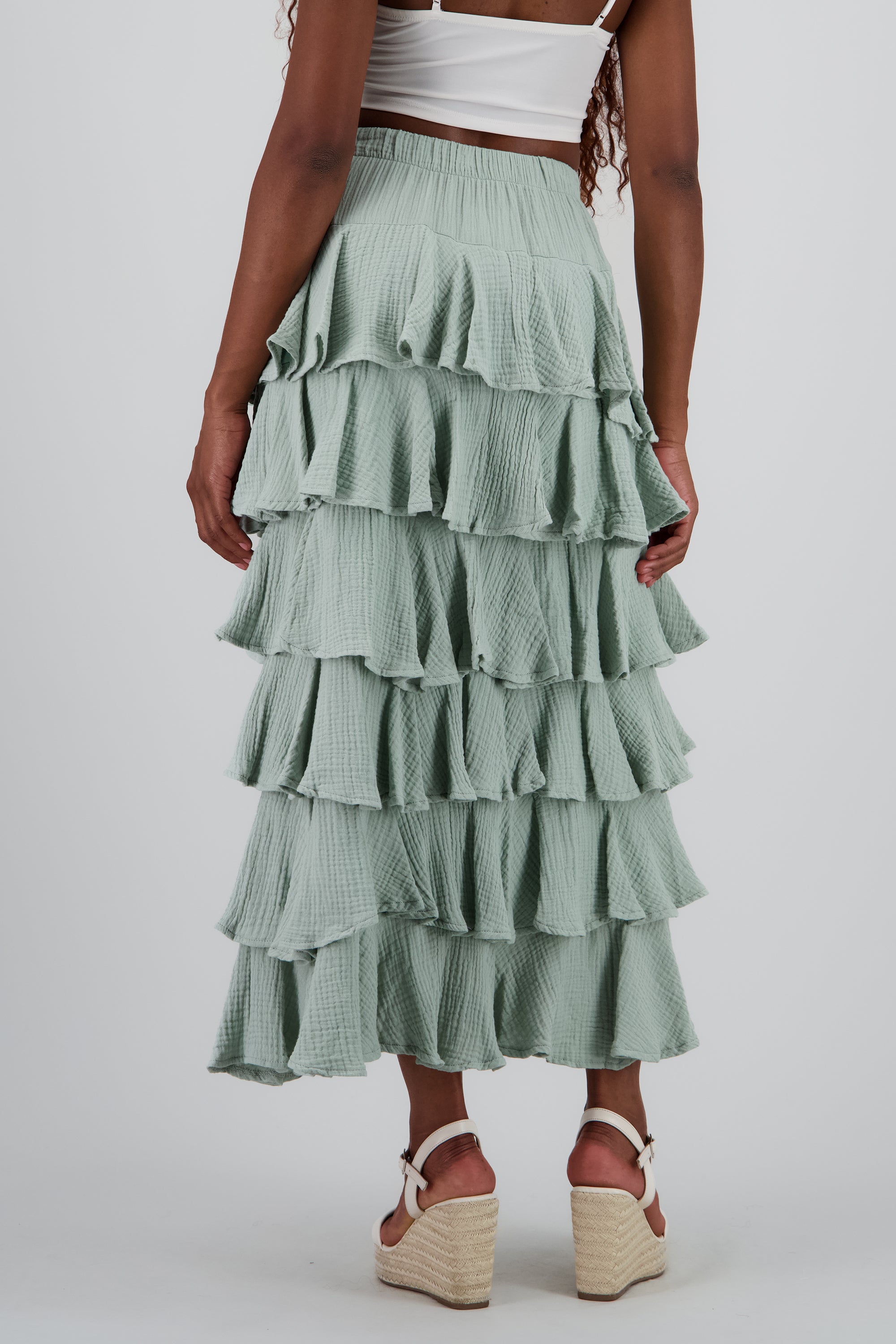 Falda maxi olanes ligera SAGE
