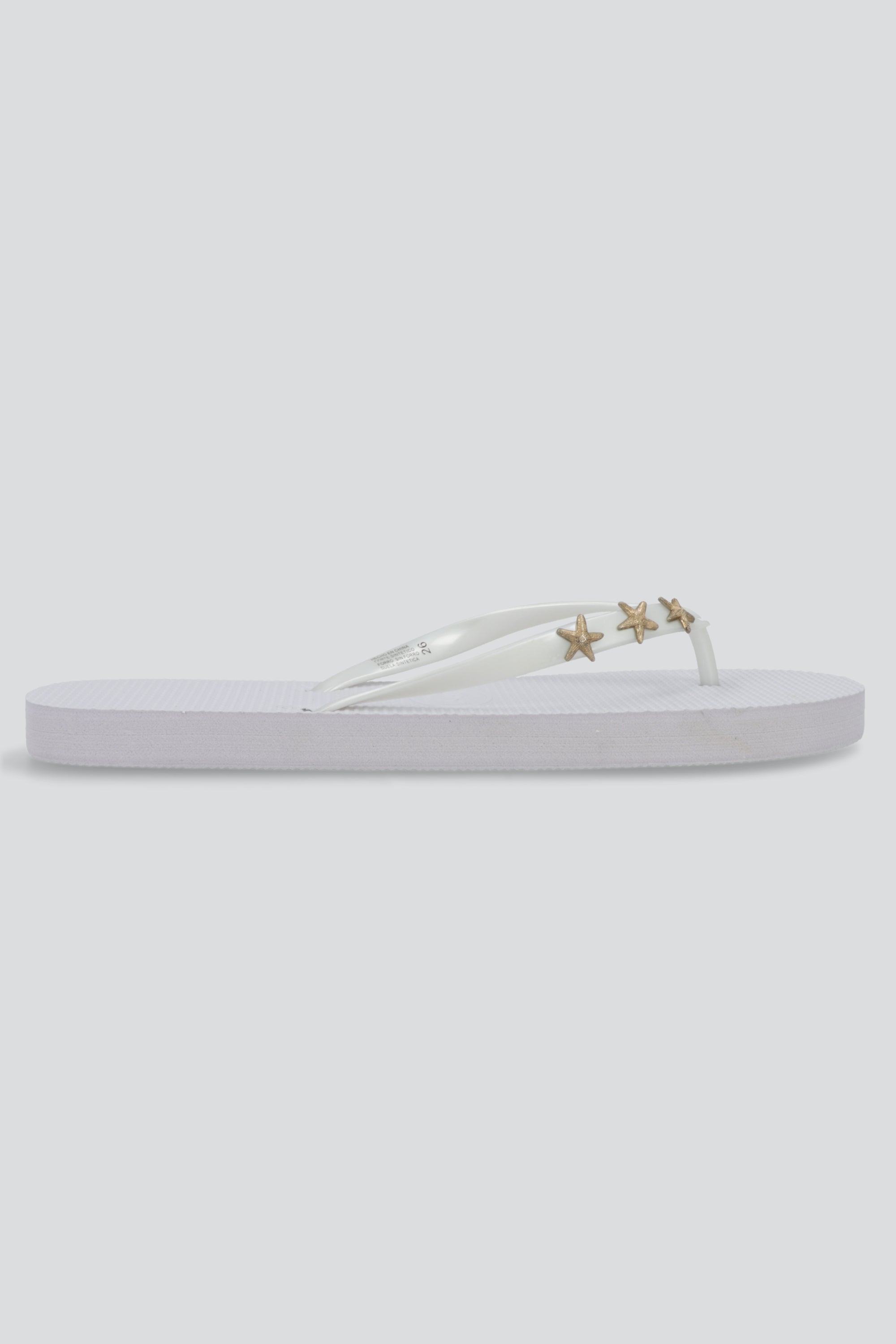 Flip flop detalle estrellas BLANCO