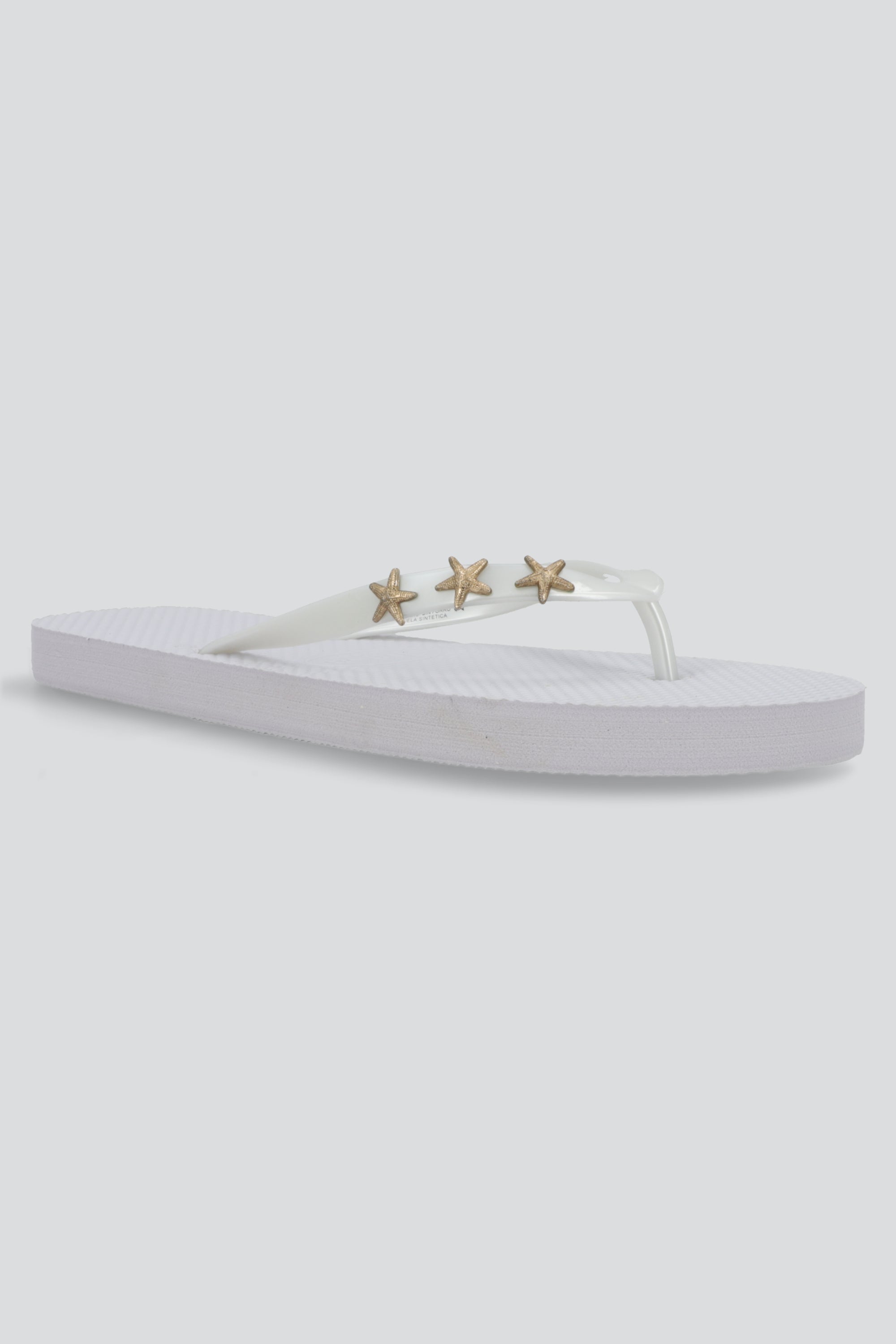 Flip flop detalle estrellas BLANCO