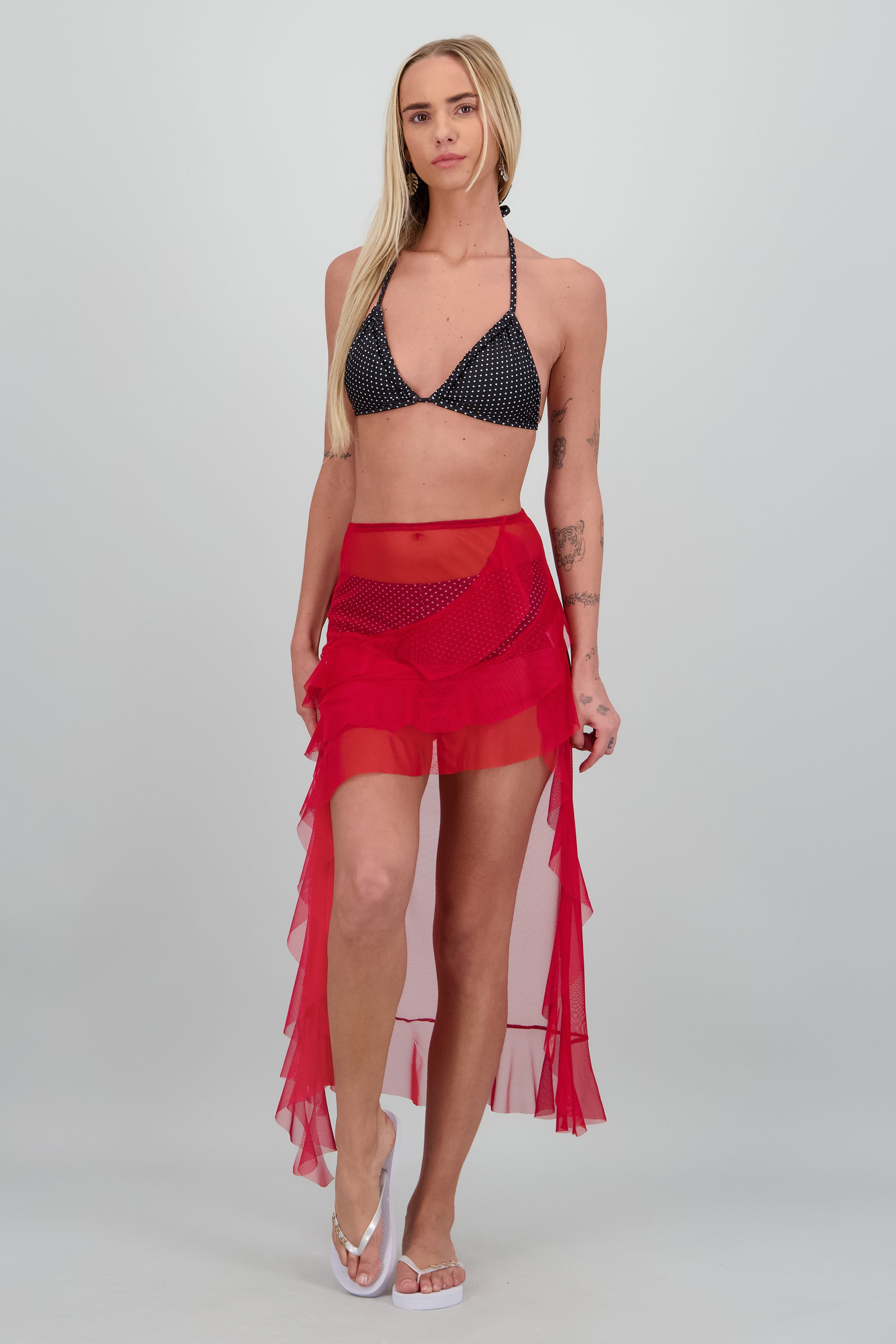 Flip flop detalle estrellas BLANCO