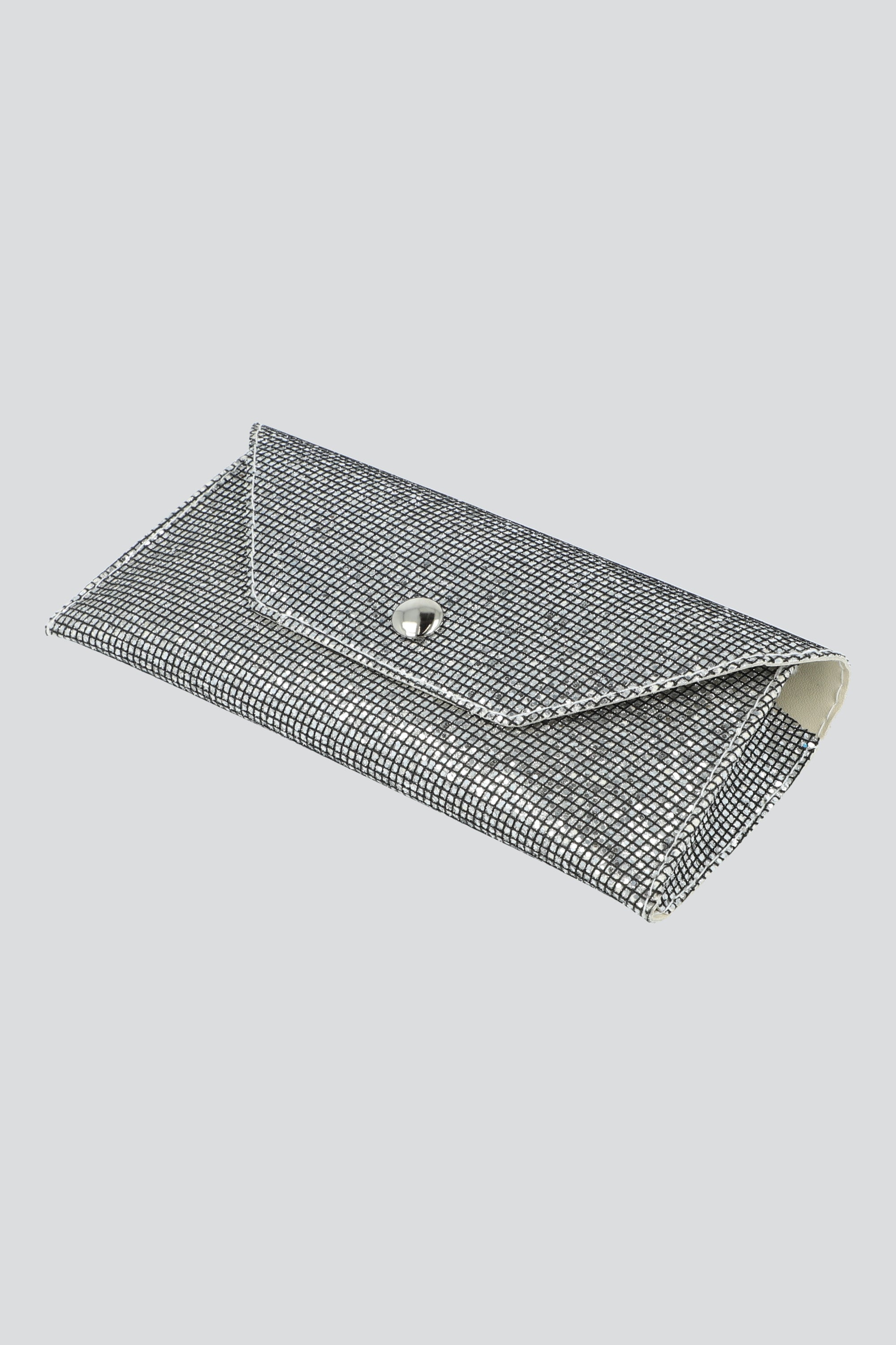 Funda para lentes textura brillante PLATA