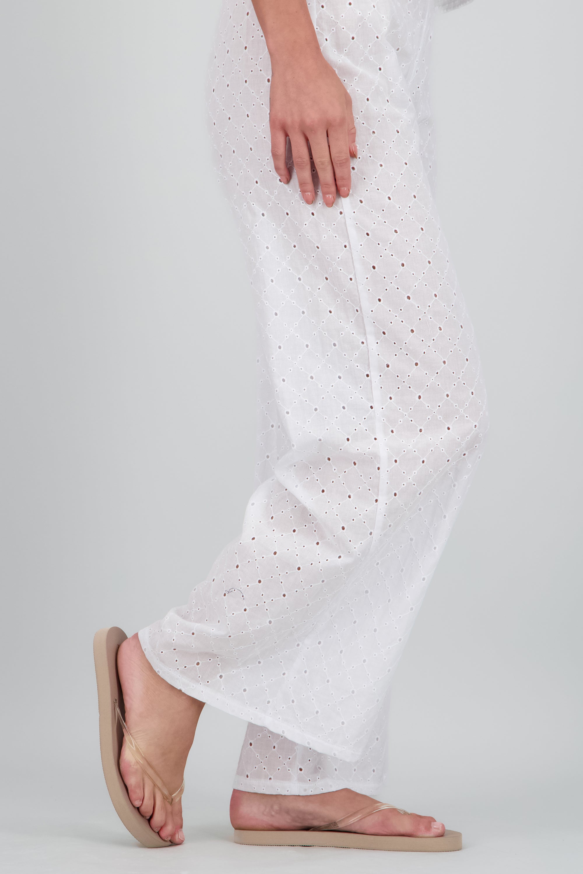 Flip flop contraste transparente TAUPE