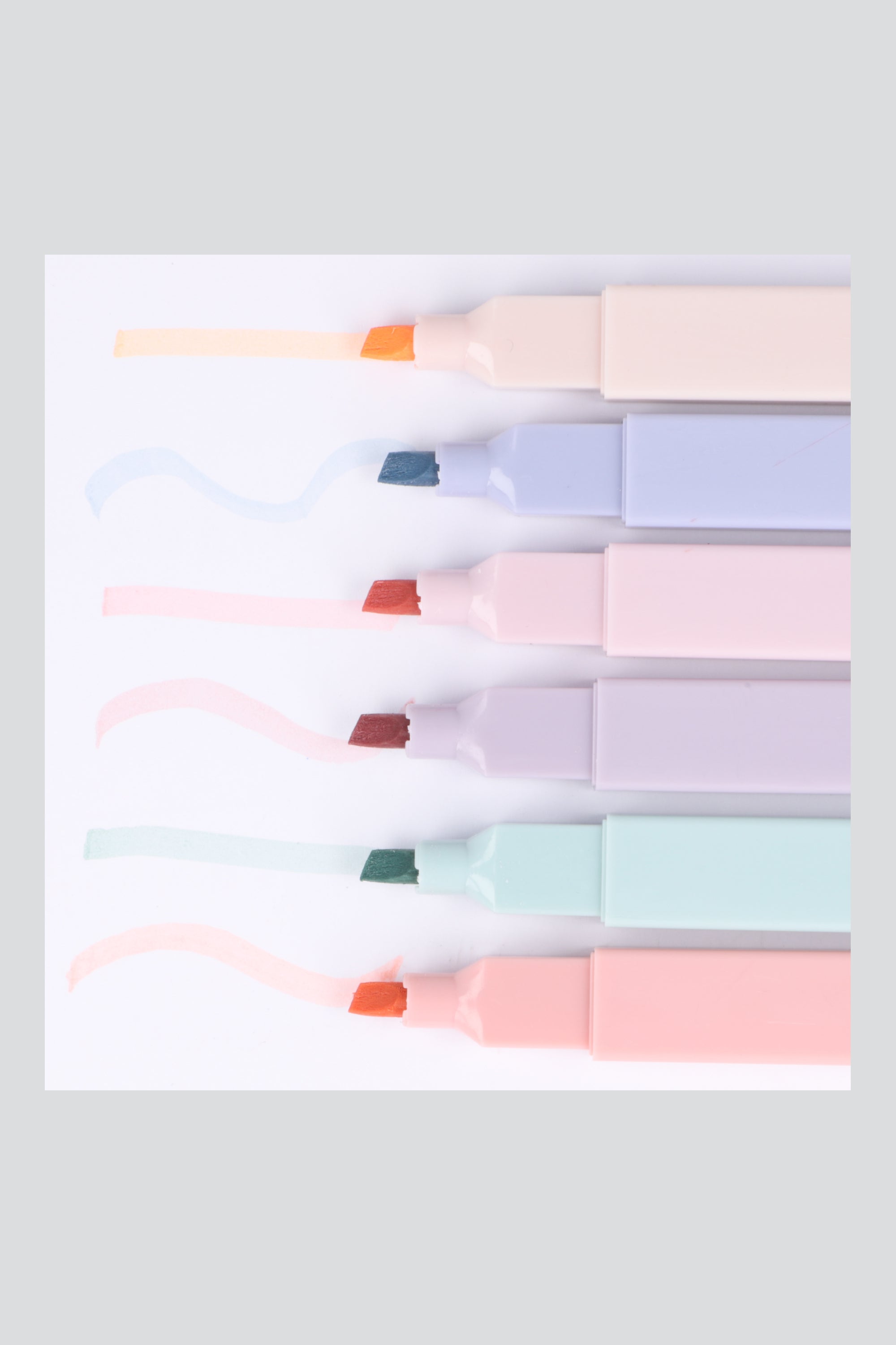 Set 6 plumones cuadrados MULTICOLOR