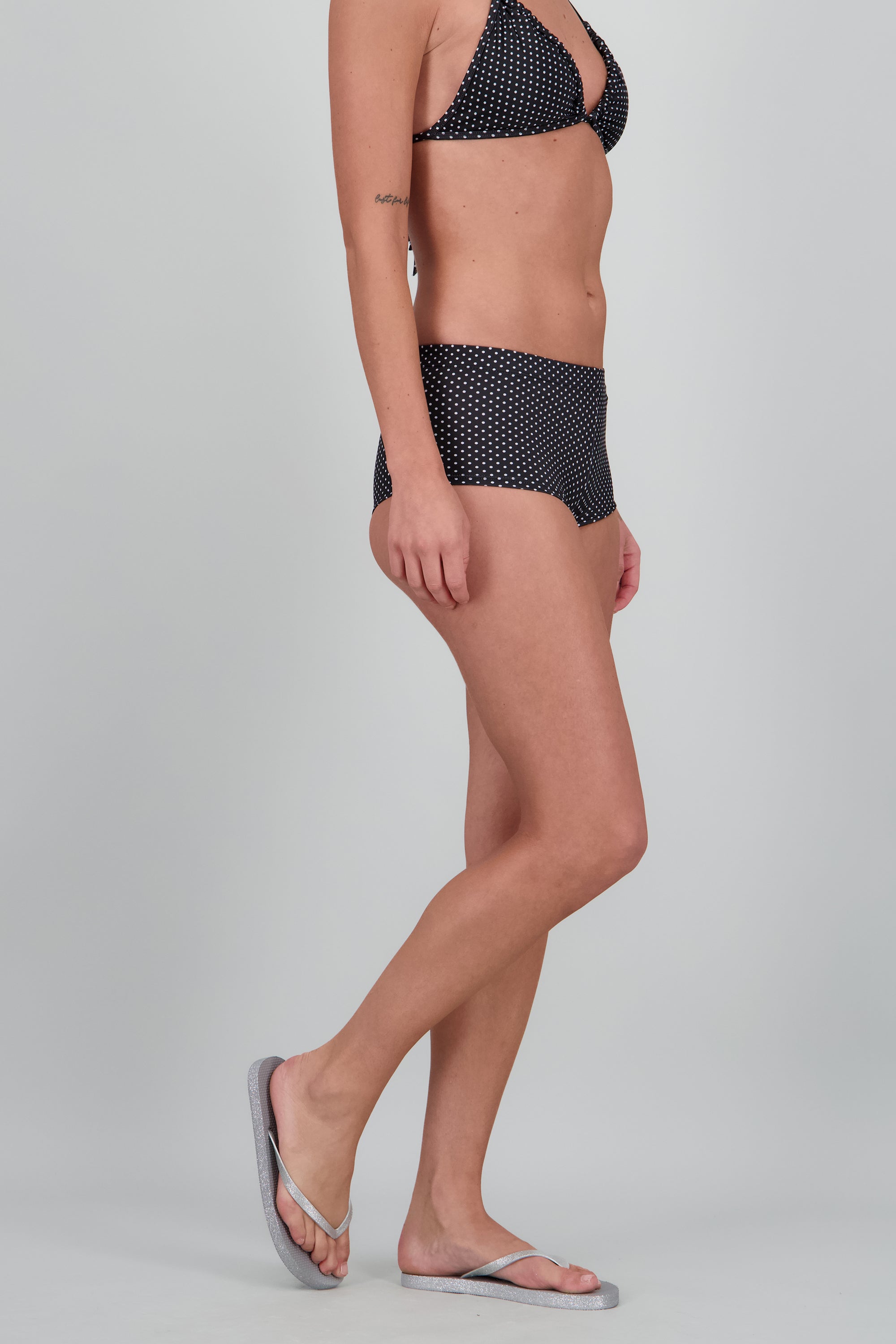 Flip flop borde y chinela glitter PLATA