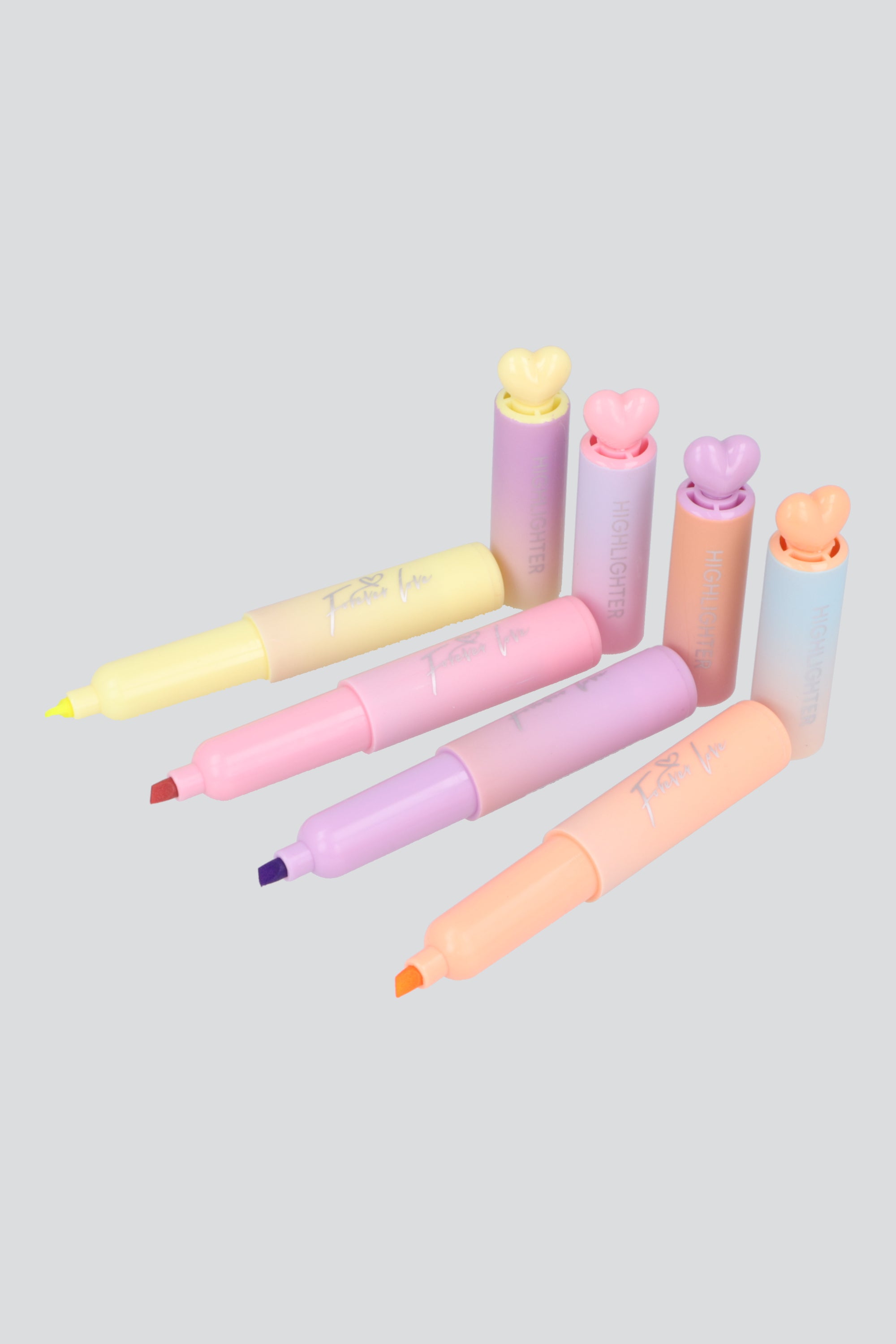 Set 4 plumones corazon MULTICOLOR