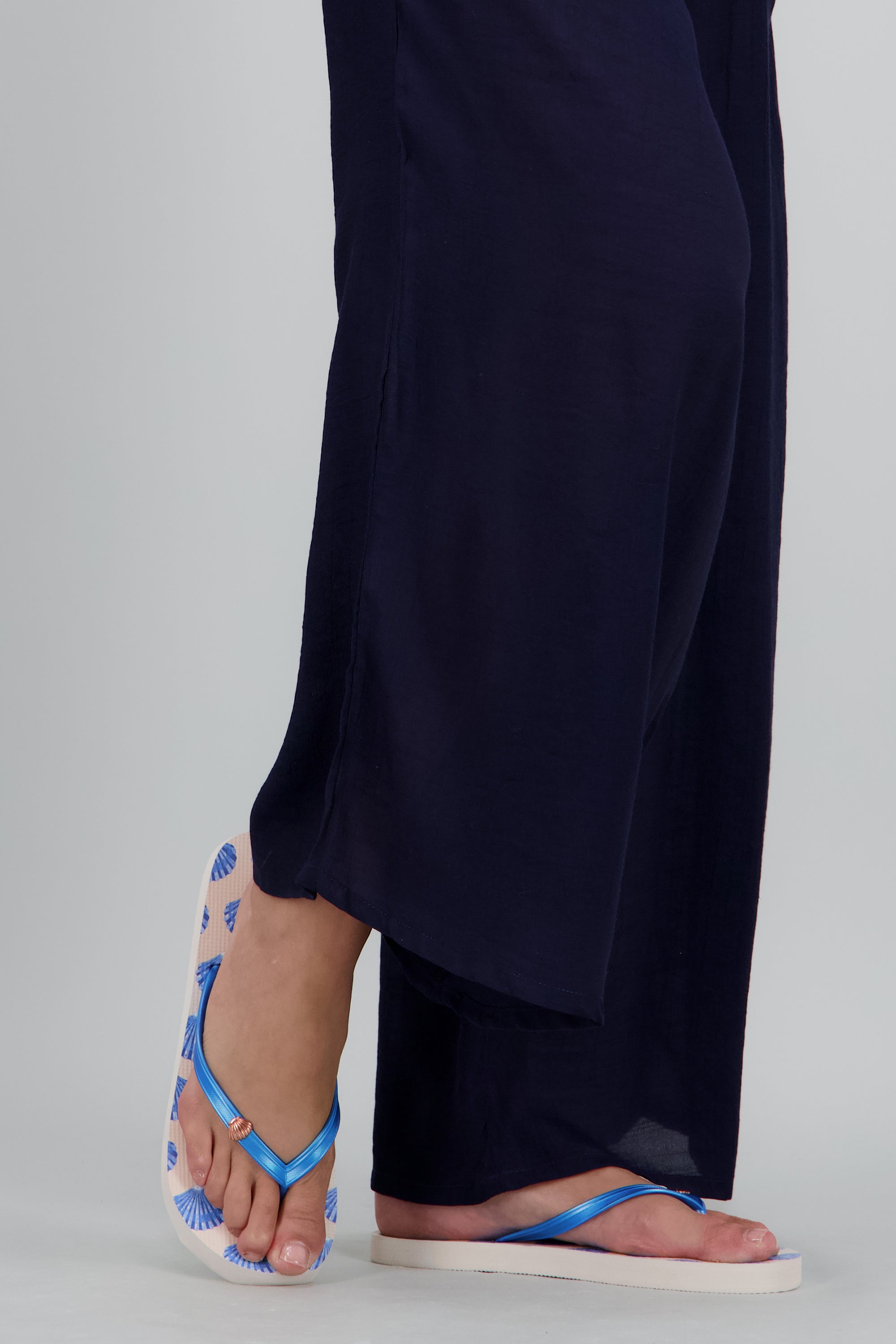 Flip flop print conchitas AZUL