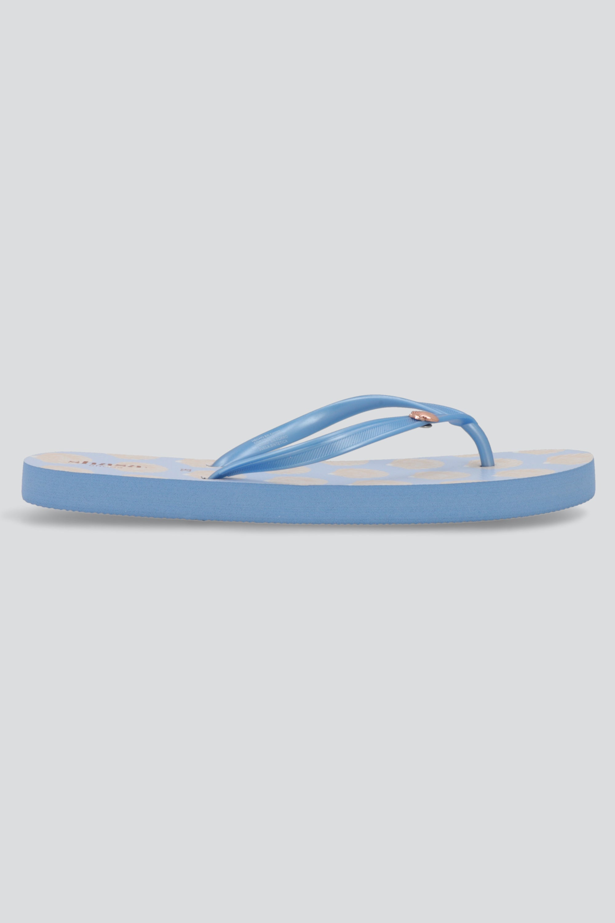 Flip flop print conchitas AZUL COMBO