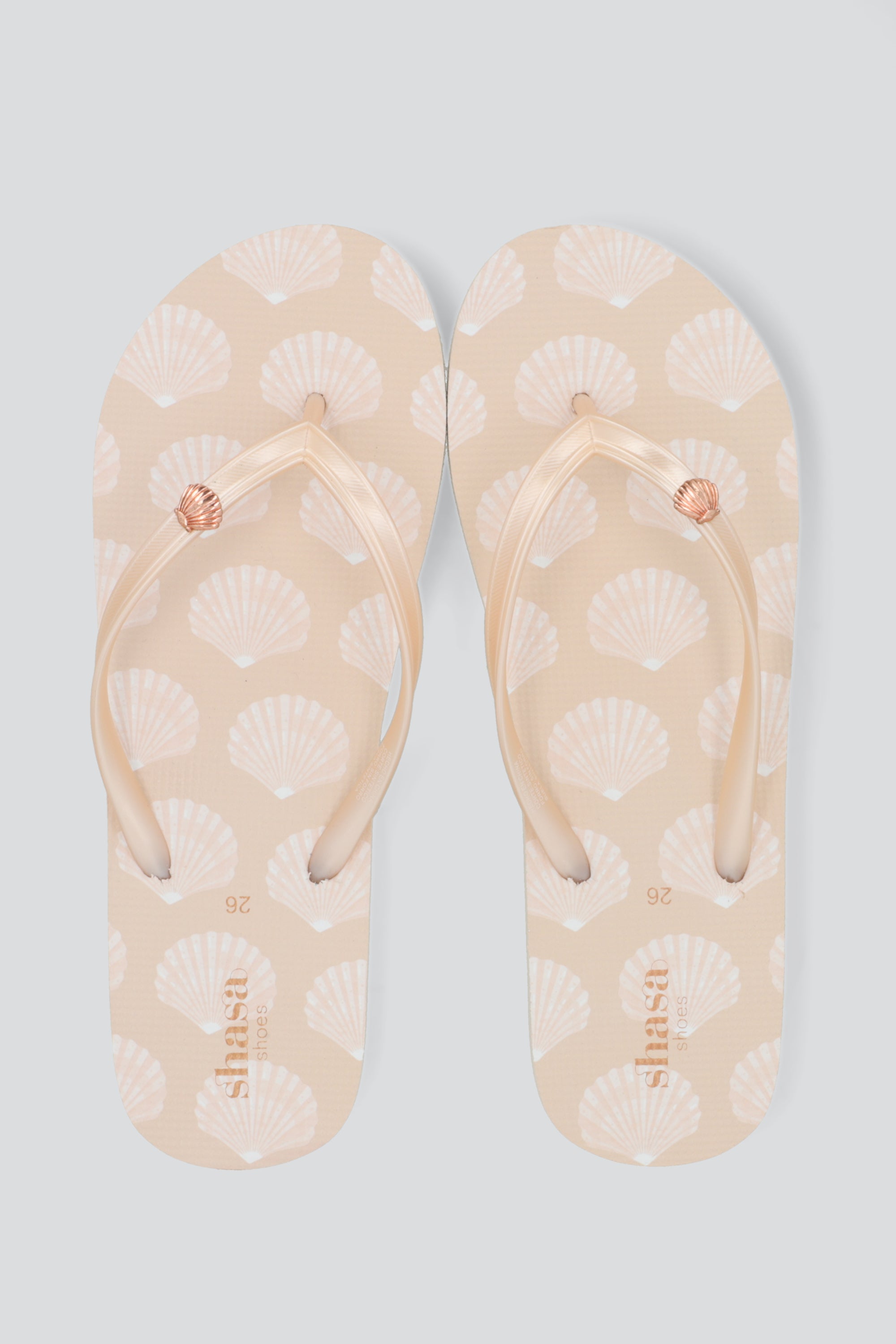Flip flop print conchitas BLUSH