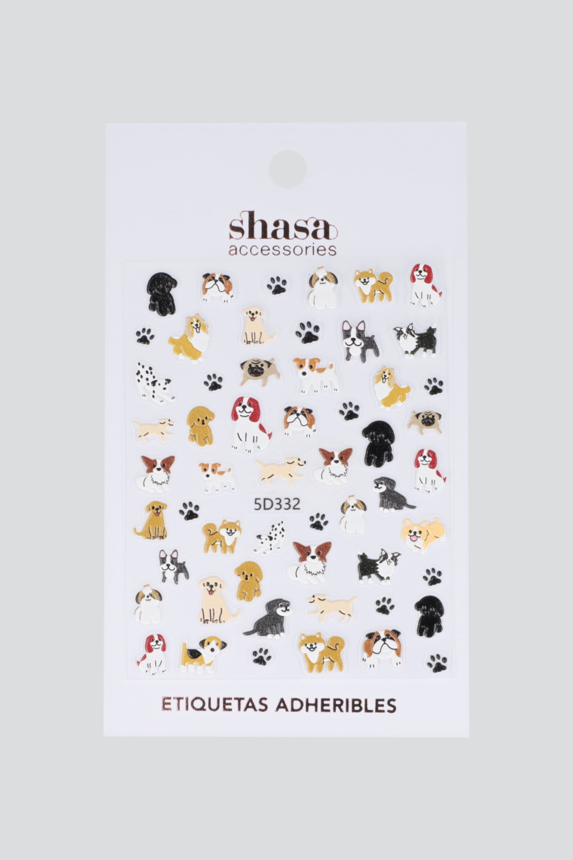 Plantilla stickers perritos MULTICOLOR