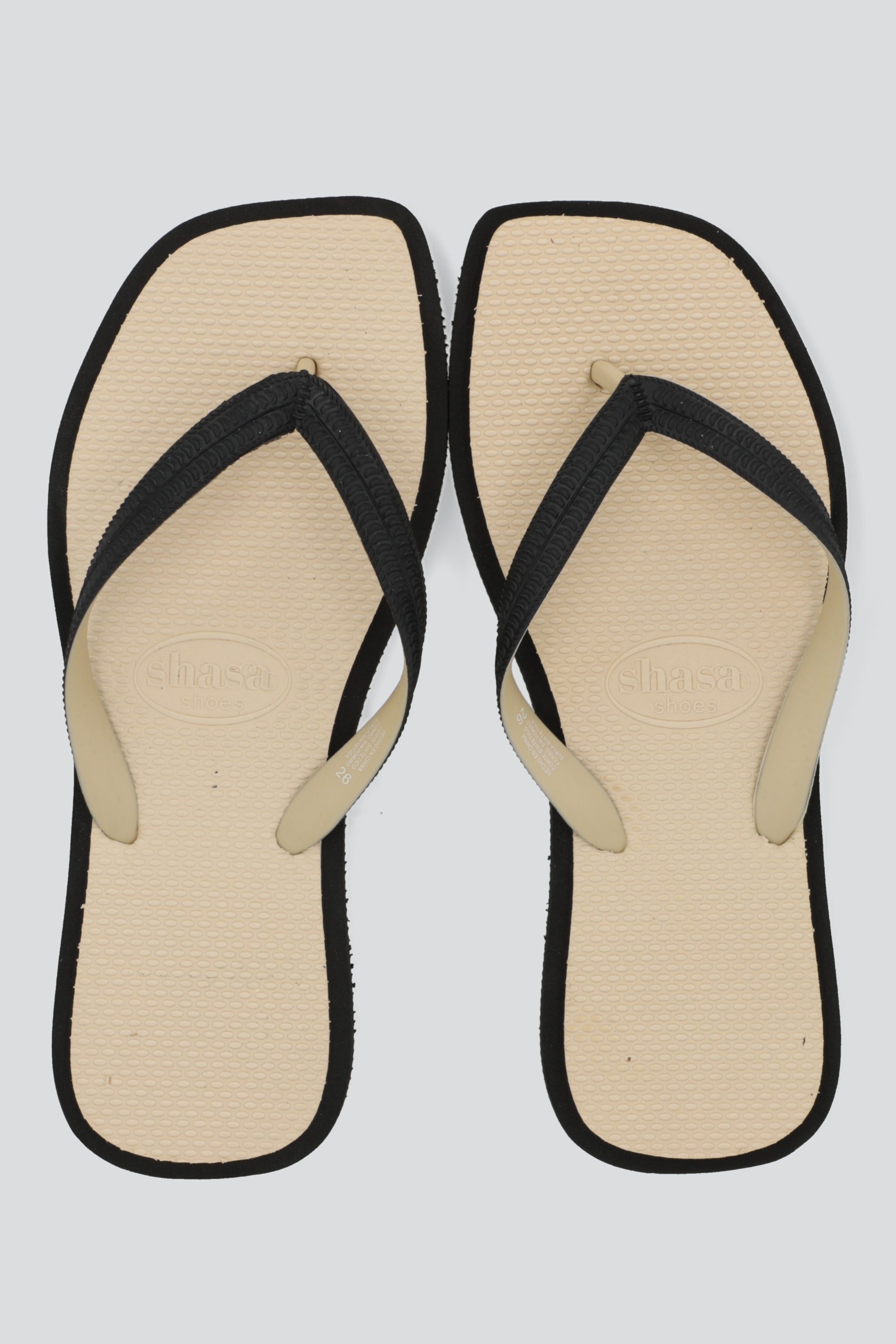 Flip flop contrast rebanada NEGRO