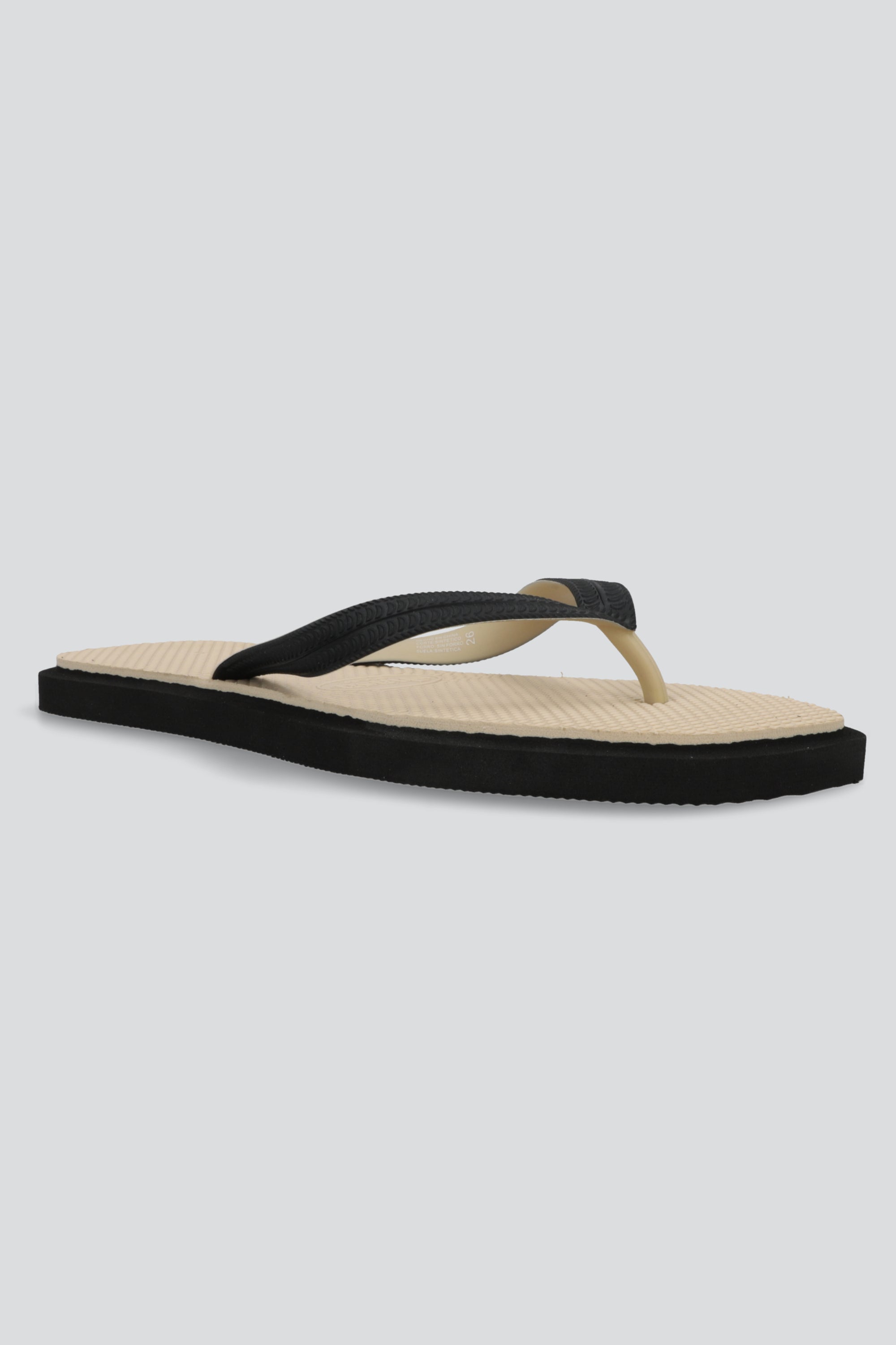 Flip flop contrast rebanada NEGRO